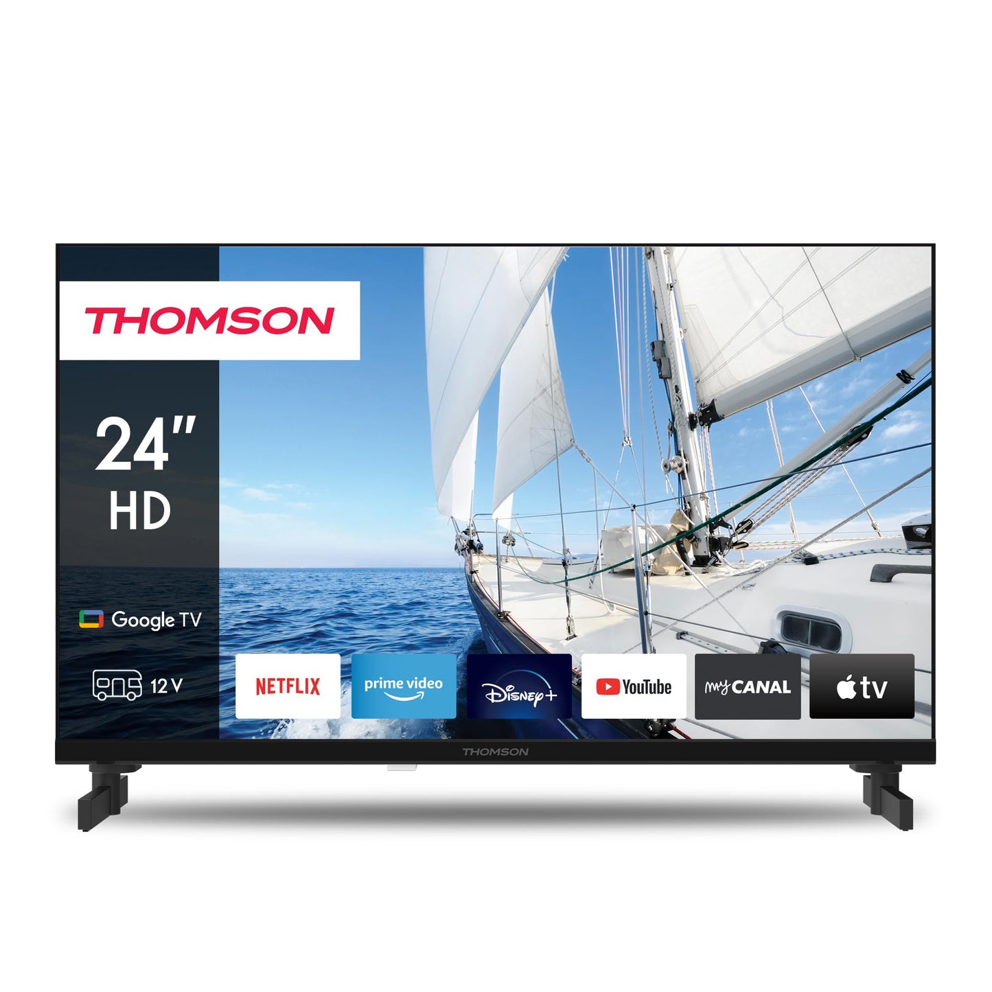 THOMSON 55QG6C14 QLED Plus Google Smart TV, Wi-Fi, Dolby Audio, Built-in Front Speaker, Bluetooth 5.1, Triple Tuner (Cable/Satellite/Antenna), HDMI, CI+, A+ Panel