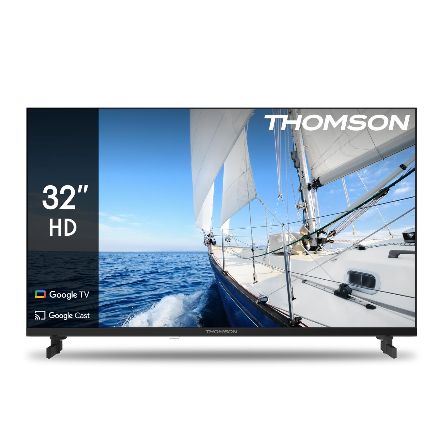THOMSON 55QG6C14 QLED Plus Google Smart TV, Wi-Fi, Dolby Audio, Built-in Front Speaker, Bluetooth 5.1, Triple Tuner (Cable/Satellite/Antenna), HDMI, CI+, A+ Panel