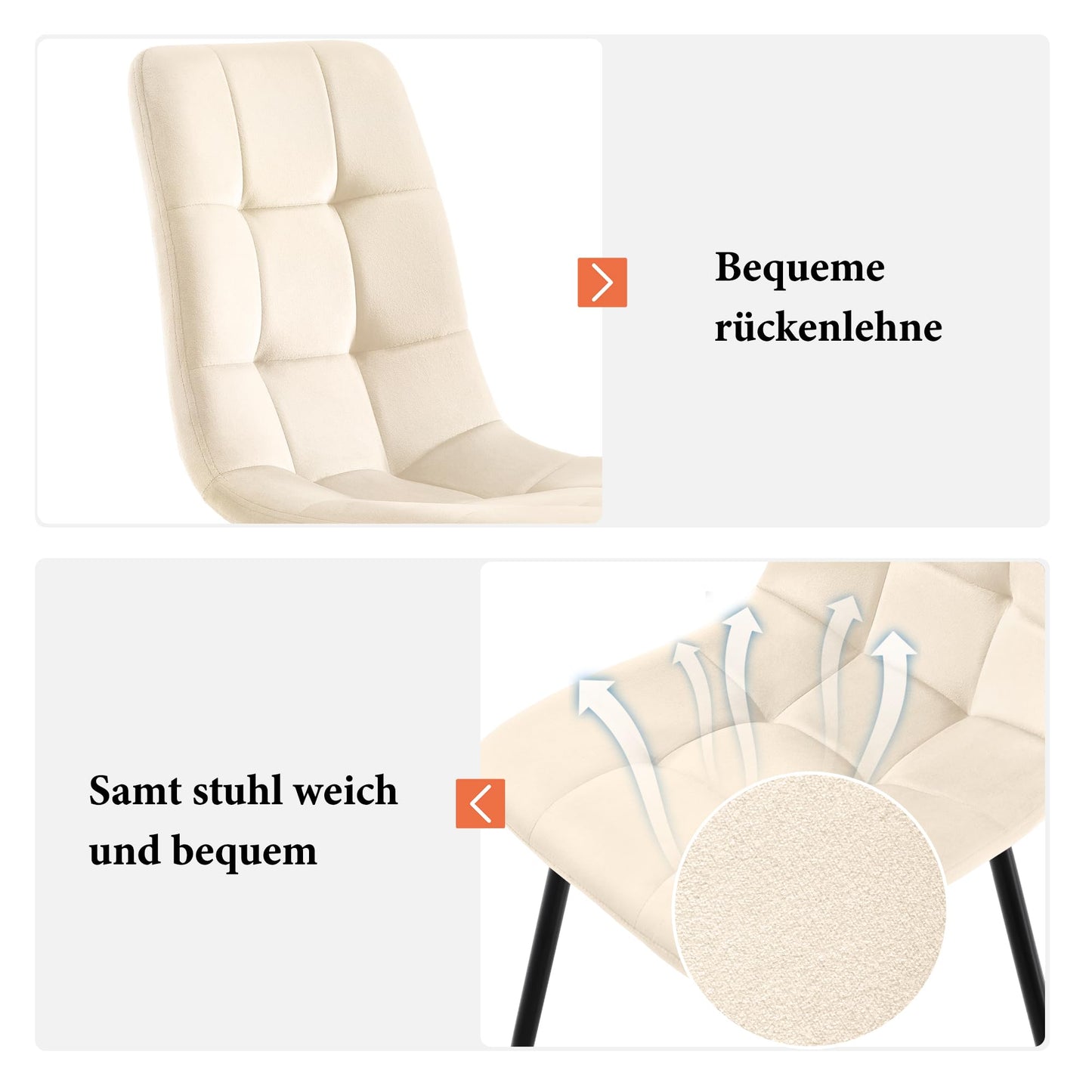 Gegtuon Esstisch mit 4 Stühlen für 4 Personen 140x80 cm, 5 teilig Tisch Rechteckig für Küche, Modern Küchentisch mit Schwarz Tischbeine, Essgruppe für Esszimmer Wohnzimmer, Leinen, Dunkelgrau