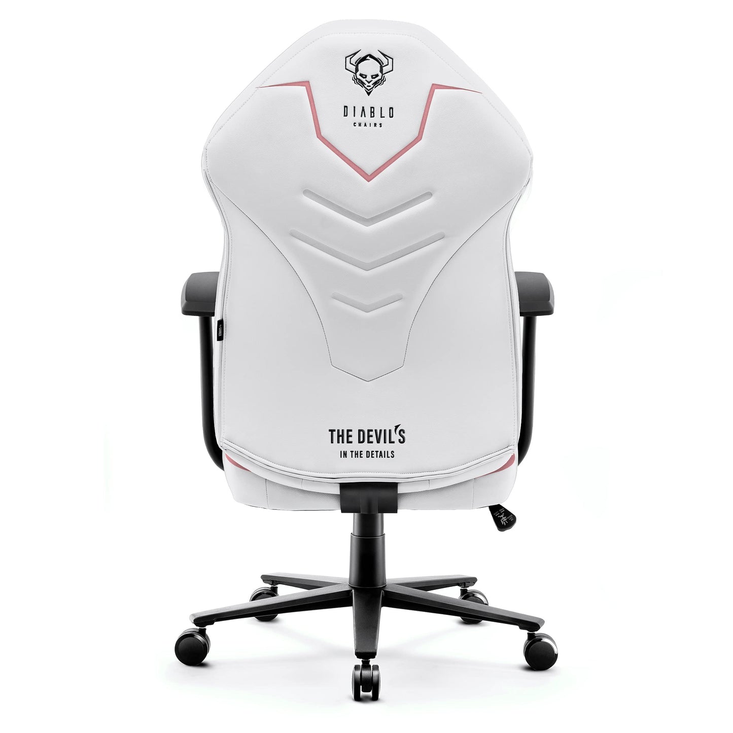 Diablo X-Gamer 2.0 Gaming Chair Office Chair Fabric Cover Ergonomic Design Lumbar Cushion Soft Pad Cushion (Pink-White)