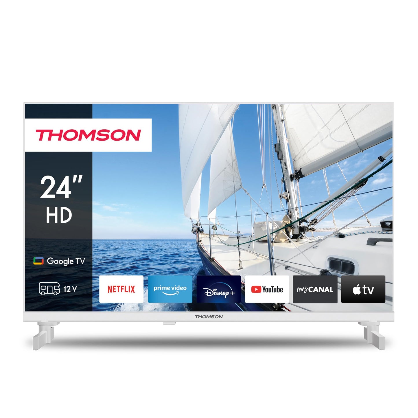 THOMSON 55QG6C14 QLED Plus Google Smart TV, Wi-Fi, Dolby Audio, Built-in Front Speaker, Bluetooth 5.1, Triple Tuner (Cable/Satellite/Antenna), HDMI, CI+, A+ Panel