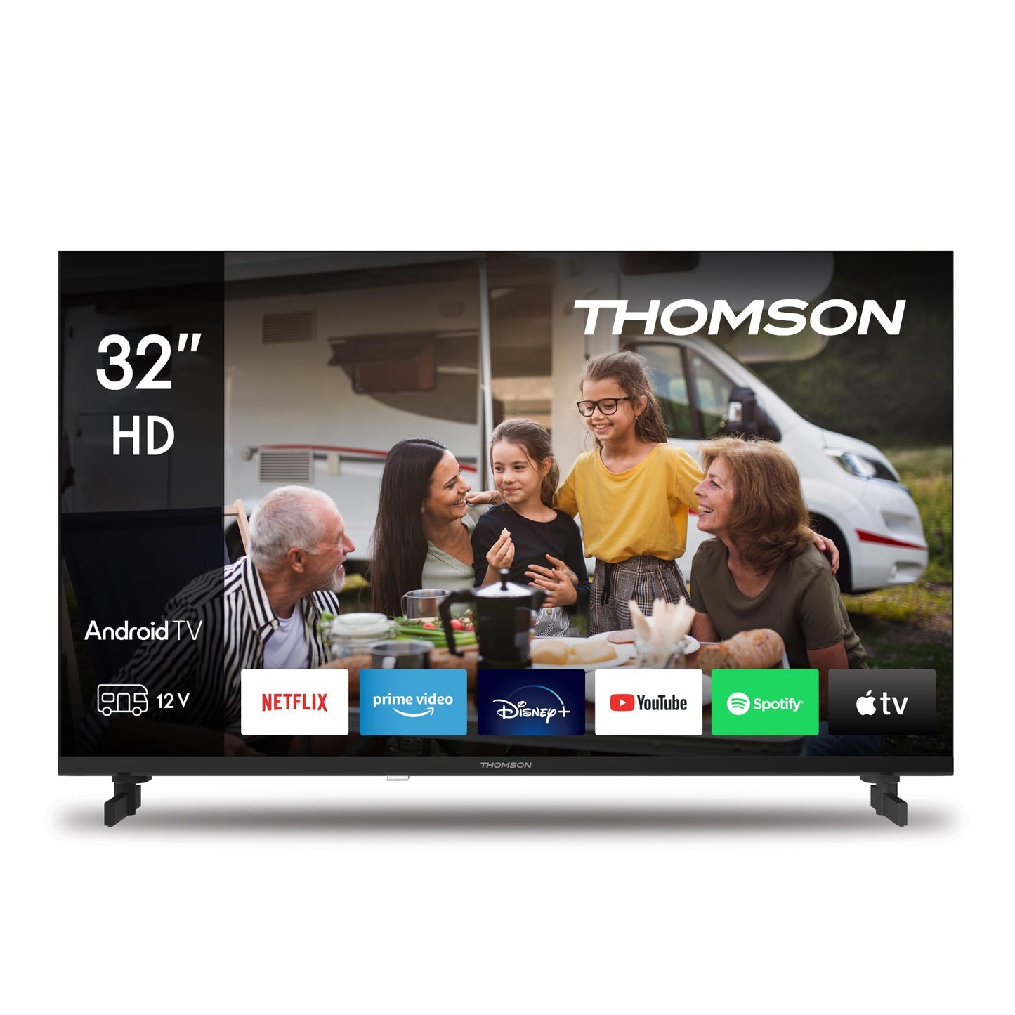 Thomson 43 Zoll (109 cm) 4K Ultra HD Weiß Smart Android TV, Google Assistant, Wi-Fi, Dolby Digital, Bluetooth, Triple-Tuner (Kabel,Satellit,Antenne), HDMI, CI+, A+ Panel – 43UA5S13W