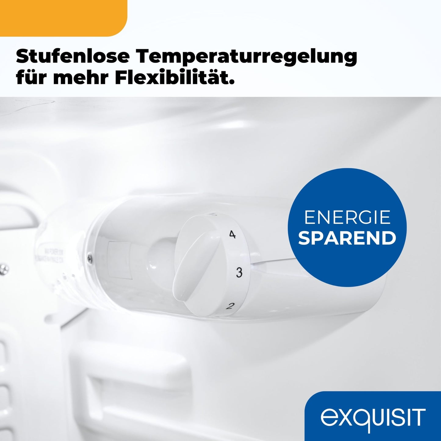 Exquisit KS585-V-091E Full-Room Refrigerator, 75 Litres, Freestanding, Small and Compact, 45 cm Wide, LED Interior Lighting