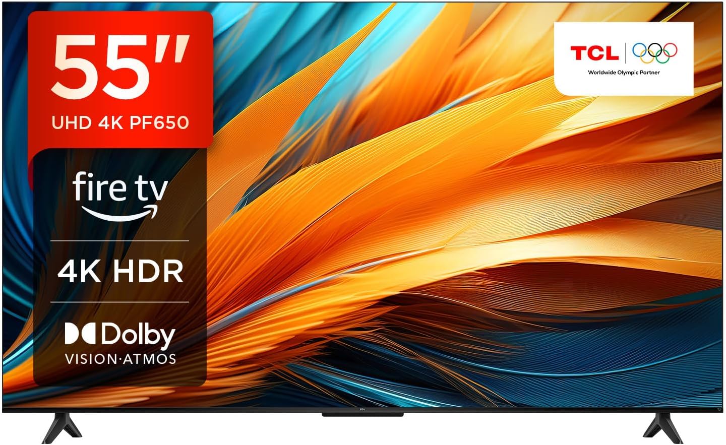 TCL 50PF650 50-Zoll 4K Ultra HD, HDR TV, Smart LED Fire TV (Dolby Vision, Dolby Atmos, DTS, HDR 10, Alexa integriert, Airplay2, Miracast)