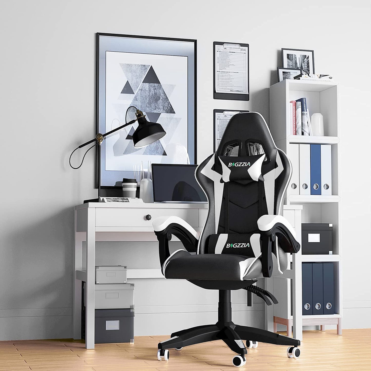 Racingreat Gaming Stuhl, Gamer Stühle, Ergonomisch Gaming Chair, Rückenlehne Einstellbar Pc-Stuhl, 360° Drehbar Gaming Sessel, Atmungsaktiver Bürostuhl für Jugendliche Jungen Mädchen Erwachsene Rosa