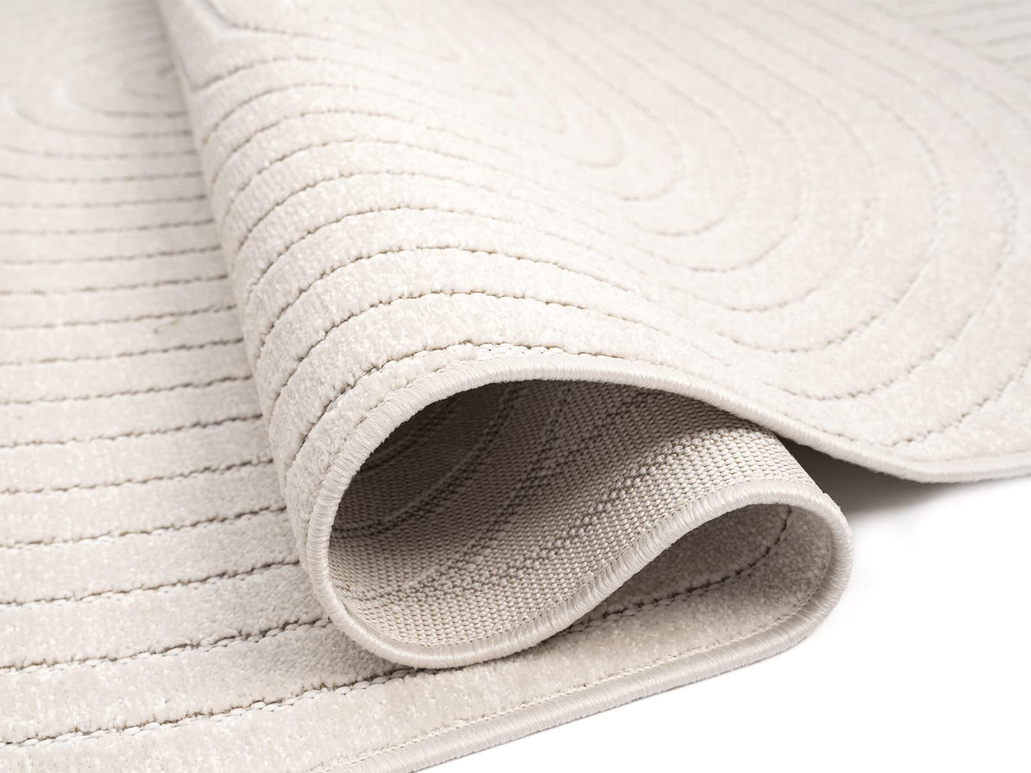 the carpet Santo Plus - Hochwertiger Outdoor Teppich, Passend für Wohnzimmer, Schlafzimmer und Terrasse, Wetterfest, langlebig und pflegeleicht, Creme, 140 x 200 cm
