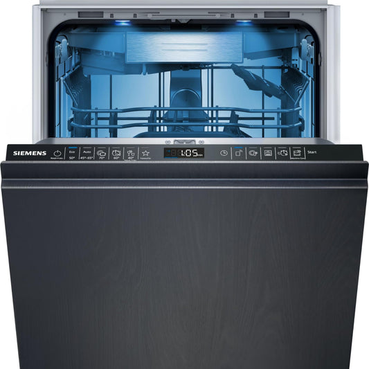 Siemens SR63EX24KE, iQ300 Smart Dishwasher, Fully Integrated, 45 cm Wide, Made in Germany, Cutlery Basket, Automatic Door Opening at the End of the Programme, Pleasantly Quiet with iQ Drive Motor