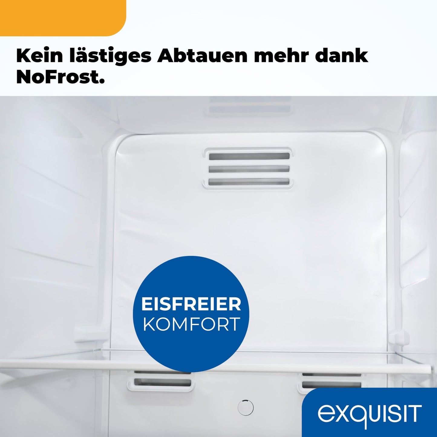 Exquisit Side-by-Side Fridge, Fridge-Freezer, NoFrost, 442 Litres, Quick Freeze, Alarm, 4-Star Freezer, LED Display, SBS546-040E inoxlook-az