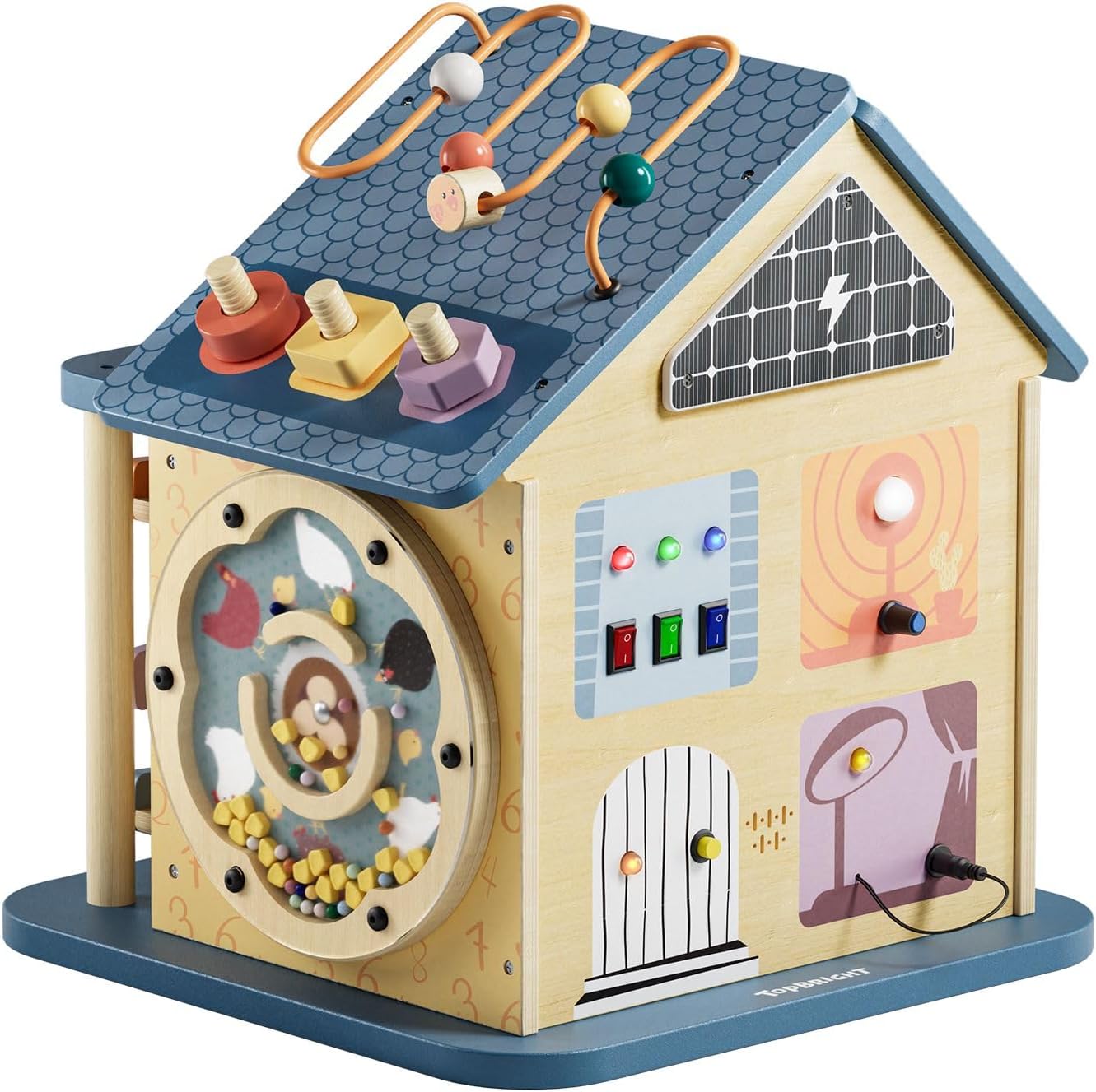 Topbright Activity House 12-in-1 (Promotes Fine Motor Skills from 18 Months, Colourful, 37 x 36 x 42 cm) 1211732023de0001