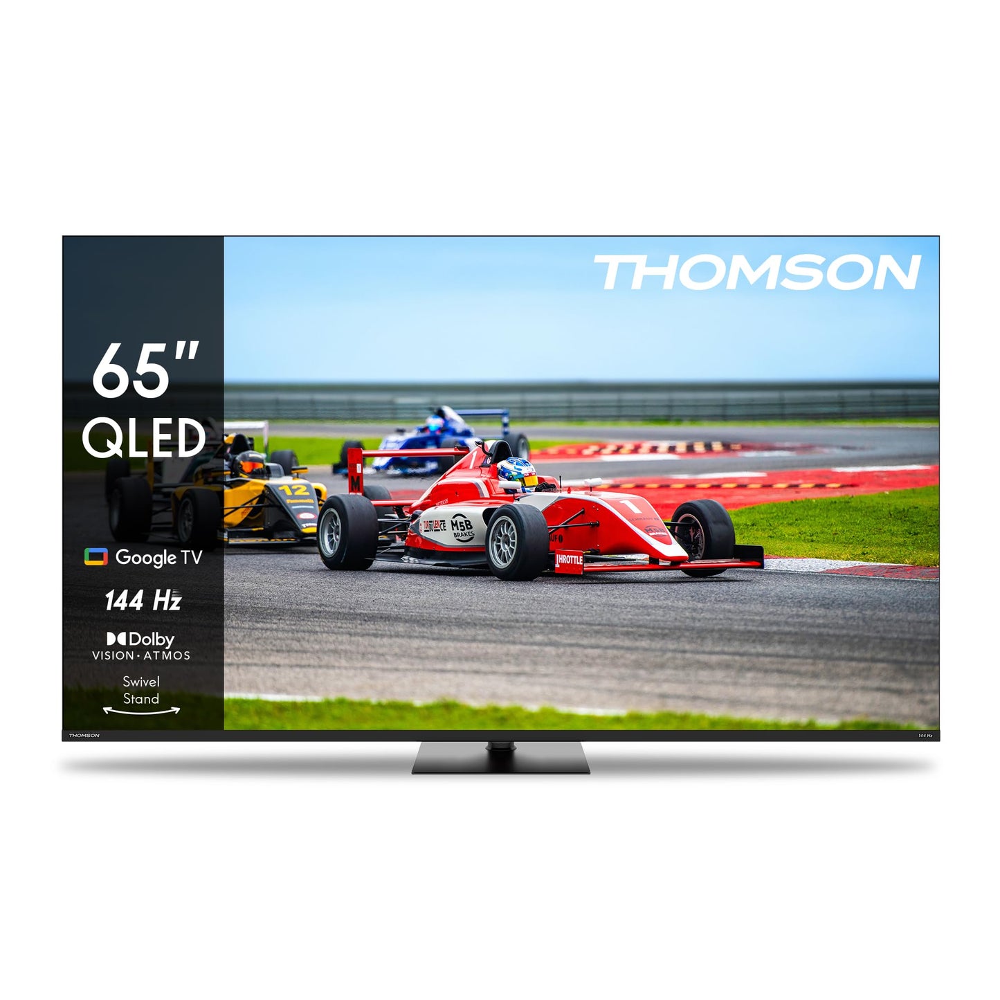 THOMSON 55QG6C14 QLED Plus Google Smart TV, Wi-Fi, Dolby Audio, Built-in Front Speaker, Bluetooth 5.1, Triple Tuner (Cable/Satellite/Antenna), HDMI, CI+, A+ Panel