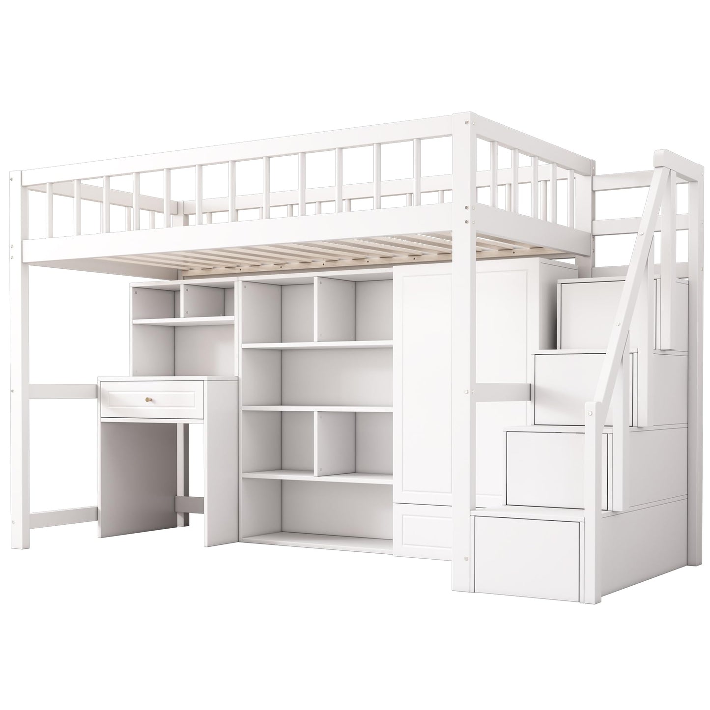 xixiworkshop Kinderbett 90x200cm Ausziehbett Bett mit Stauraum und USB-Steckdose/Mehreren Ablagefächern multifunktionales Jugendbett/Gästebett/Doppelbett mit Stauschrank Lattenrost,Ohne Matratze,Grau