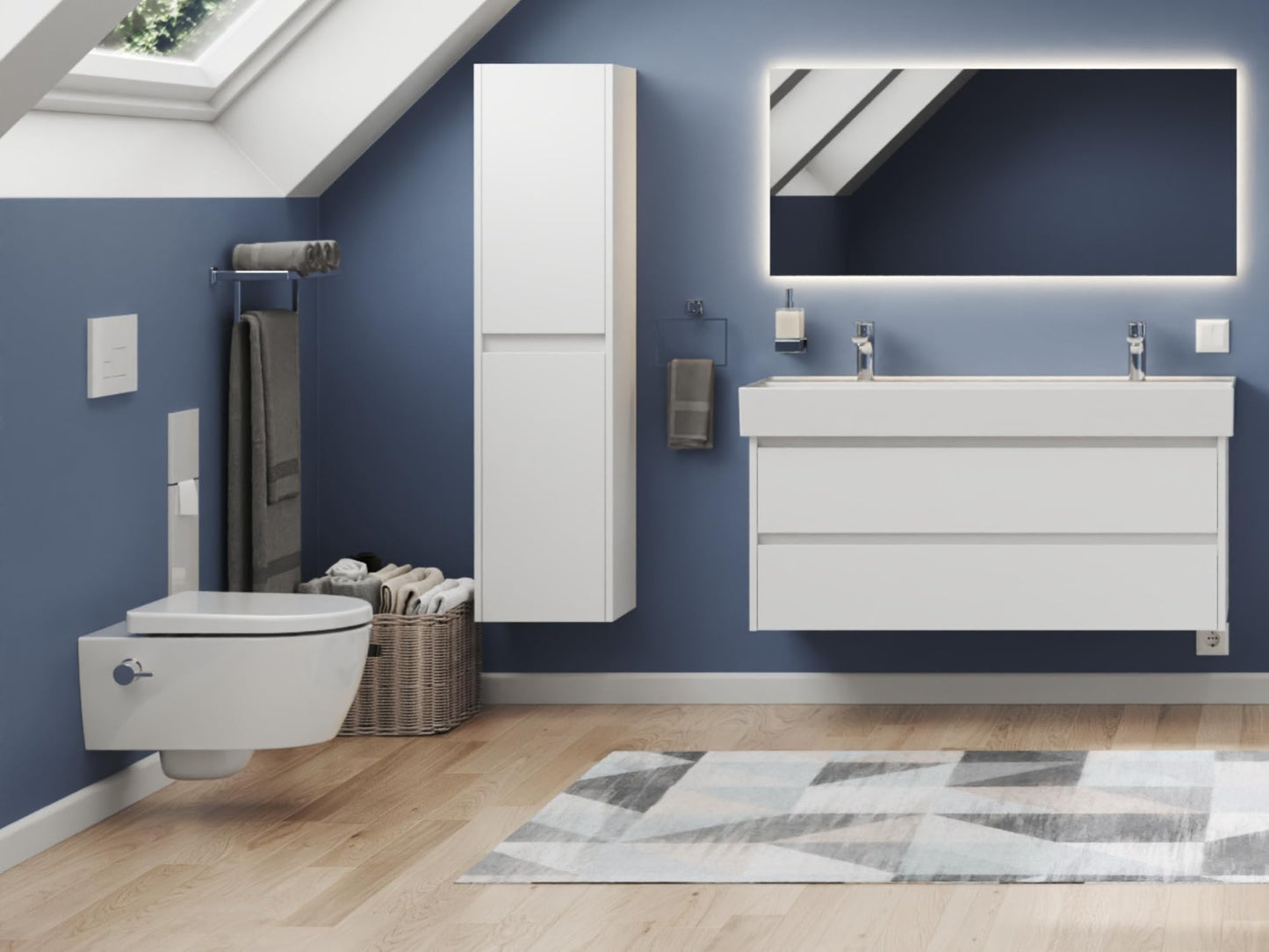 SSWW Taharet Toilet Includes Fitting and Removable Soft-Close Seat, Shower Toilet, Hanging Toilet, Toilet with Bidet Function, Hygienic, Shattaf, Different Versions