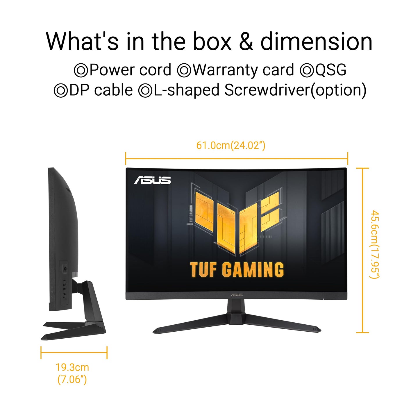 ASUS TUF Gaming VG34VQL1B, 34 Inch UWQHD Curved Monitor, 165 Hz, 1 ms MPRT, FreeSync Premium, DisplayHDR 400, VA Panel, 21:9, 3440 x 1440, DisplayPort, HDMI, USB, Ergonomic, Black