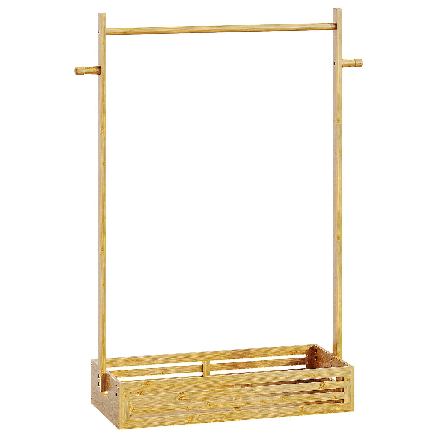 Baby Clothes Rack for Toddlers, Pet Clothes Rack with Storage Box & Adjustable Clothes Rail for Dogs/Cats, Baby Shower Wardrobe with Handle for Children's Room