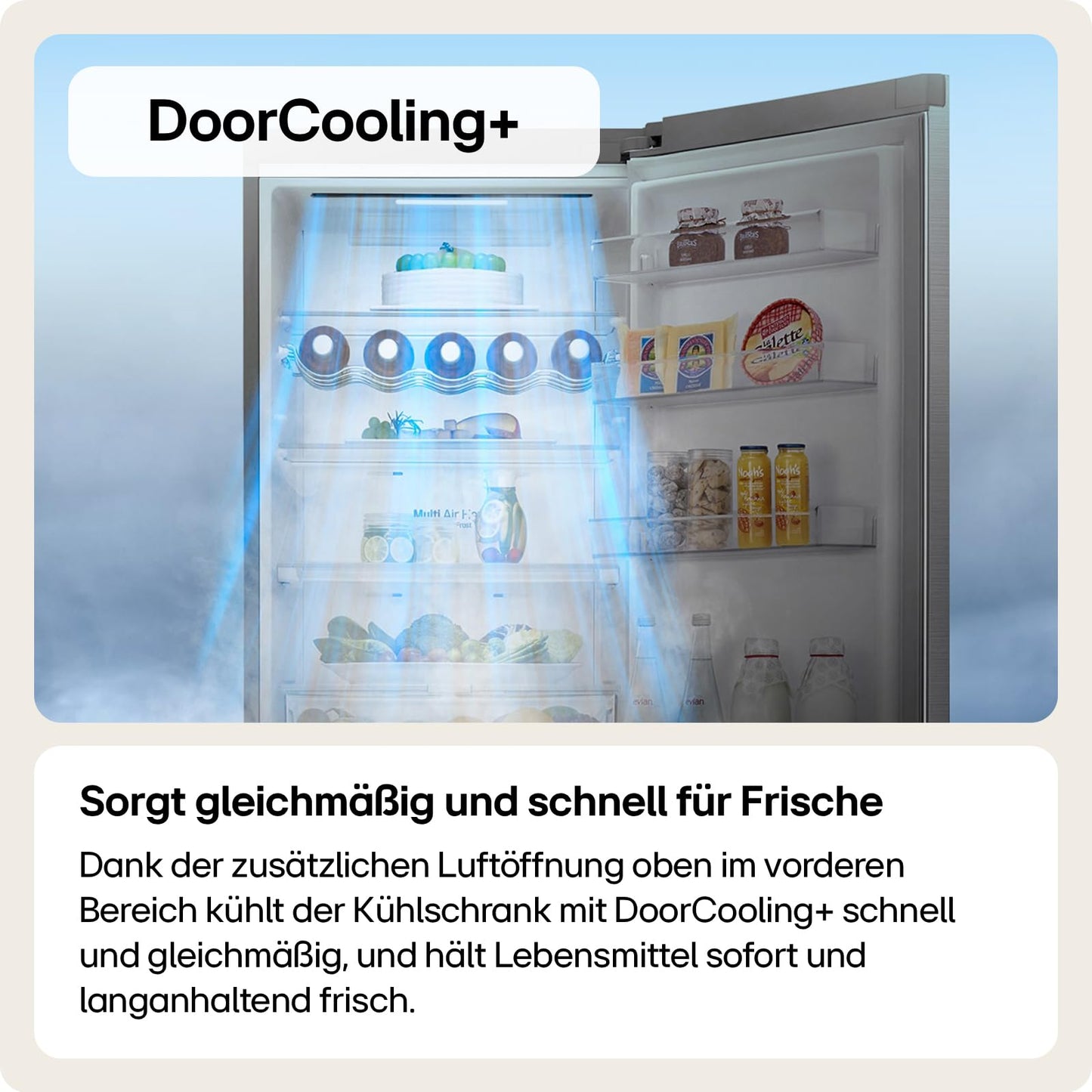 LG GSLC40PYPE Side-by-Side Kühlschrank ǀ Smart Inverter Compressor ǀ Eis- und Wasserspenderǀ Total No Frost Technologie ǀ EEK E ǀ 638 L