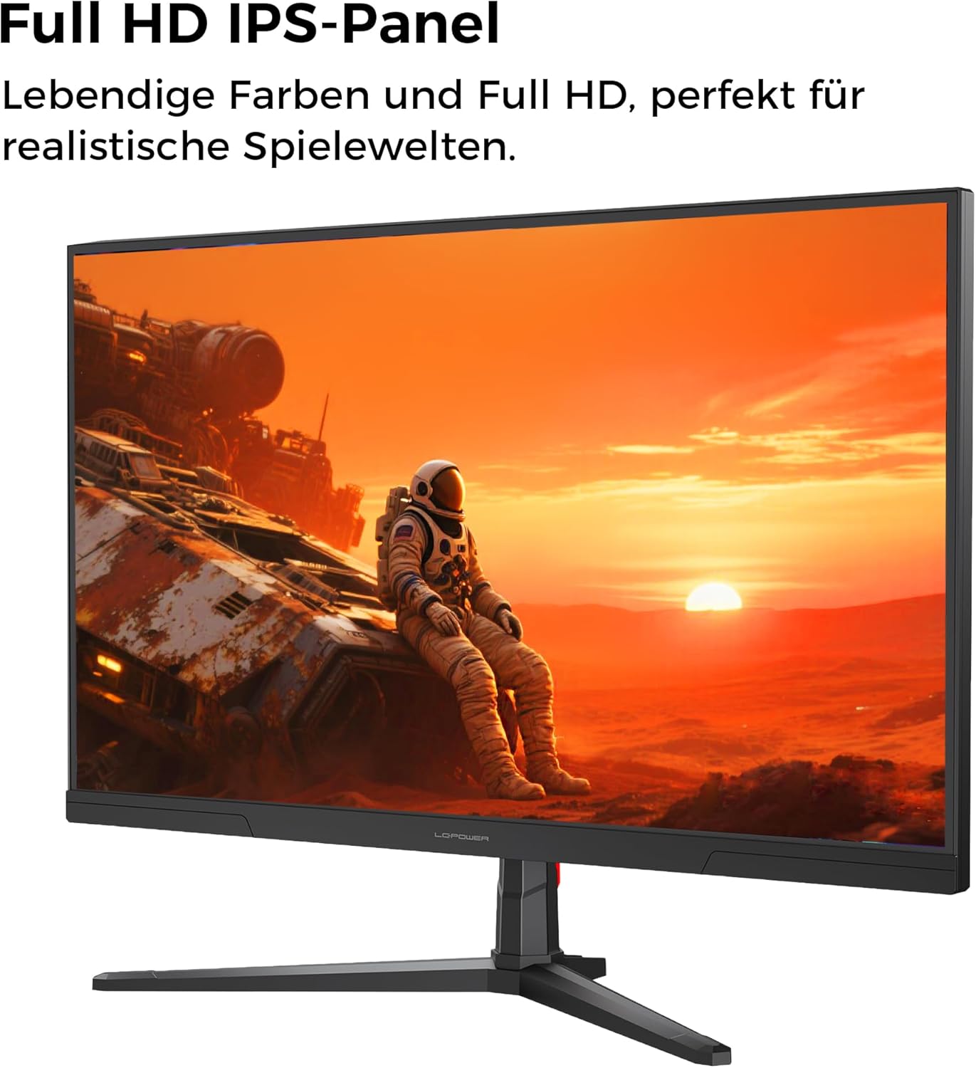 LC-POWER FHD Curved Monitor 32 Zoll, 165 Hz, 1920x1080, 1ms, 1500R und Freesync mit G-Sync-Kompatibilit, HDMI & DP, VESA, LC-M32-FHD-165-C-A