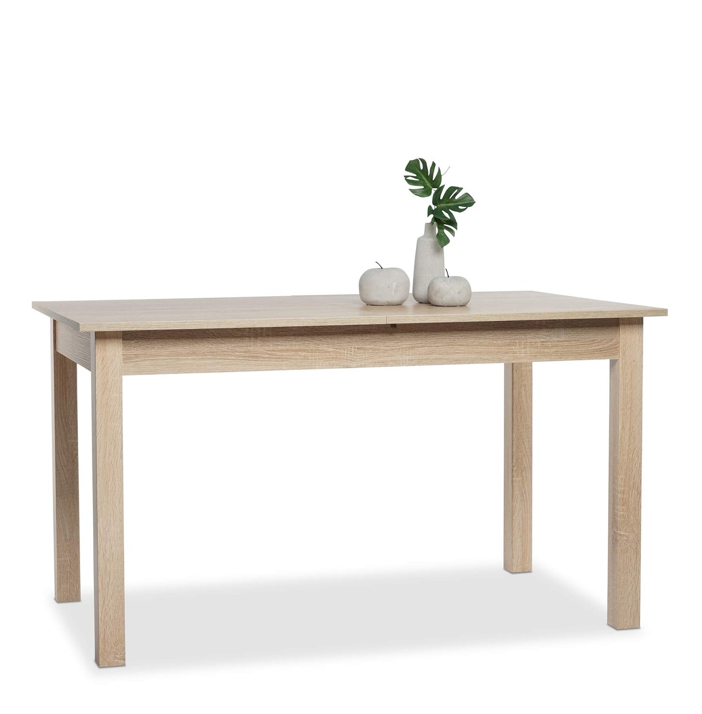 Newfurn Dining Table Wild Oak Dining Room Table Kitchen Table Dining Table II 120 x 76.5 x 70 cm (W x H x D) Extendible up to 160 cm including 40 cm Table Top Anthracite Kitchen Table Dining Table