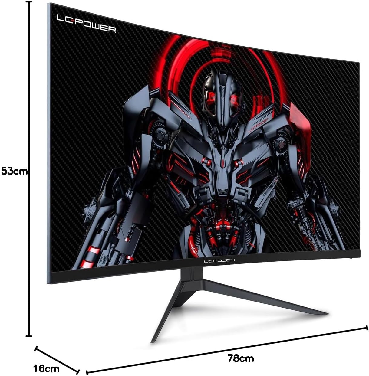 LC-POWER FHD Curved Monitor 32 Zoll, 165 Hz, 1920x1080, 1ms, 1500R und Freesync mit G-Sync-Kompatibilit, HDMI & DP, VESA, LC-M32-FHD-165-C-A