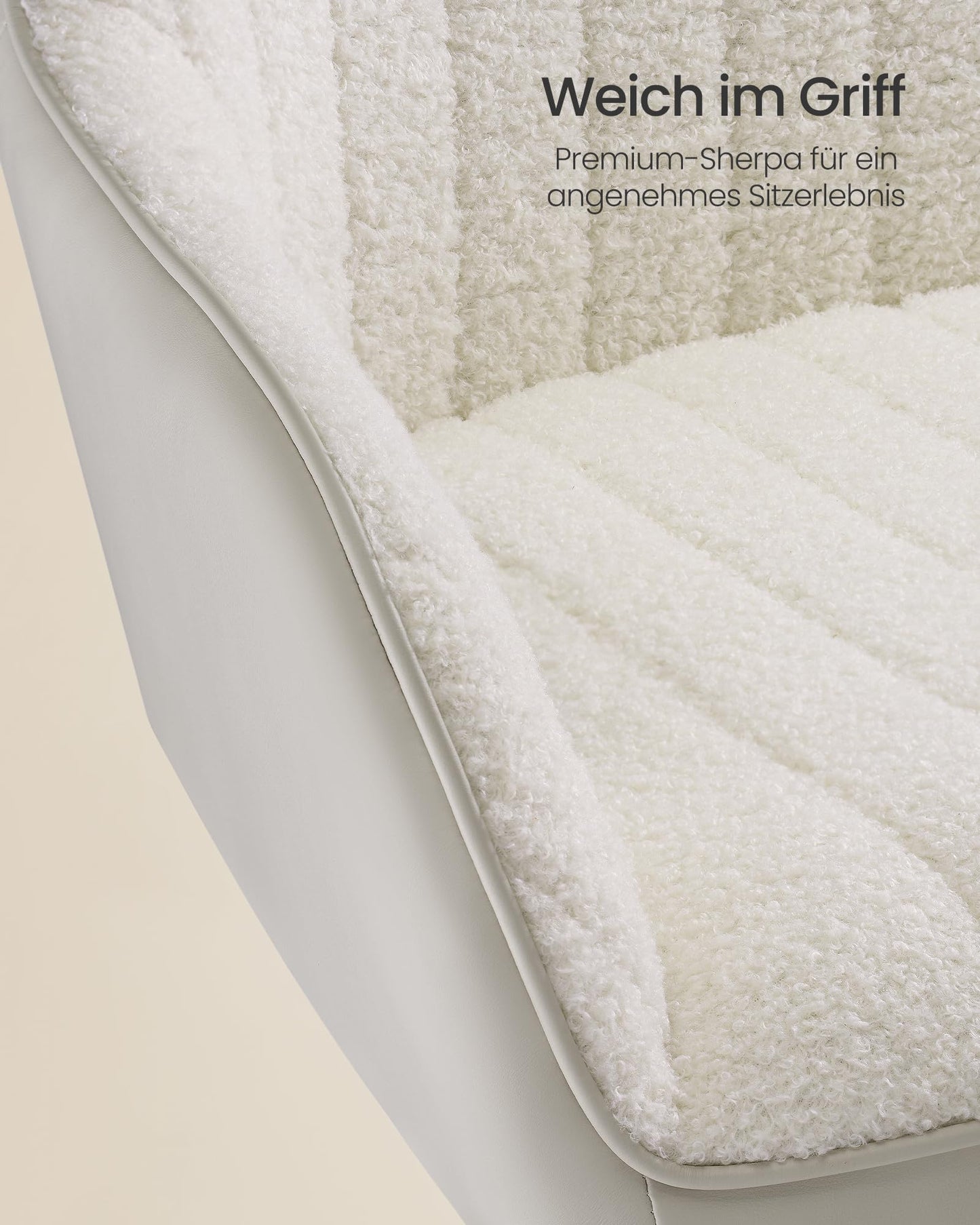 SONGMICS Office Chair Swivel Velvet Chair Foam Padding Height Adjustable Study Bar Slate Grey OBG012G01