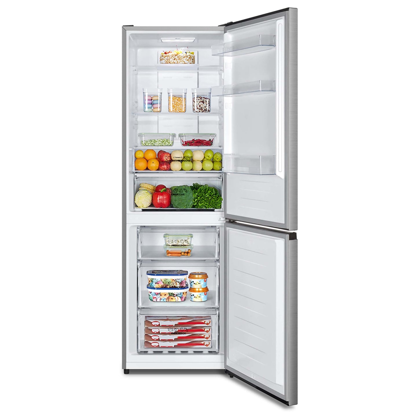 Gorenje N 619EAW4 Fridge-Freezer Combination, LED Display, 186 cm, 300 L, NoFrostPlus, Vegetable Compartment with Moisture Control, FastFreeze, White