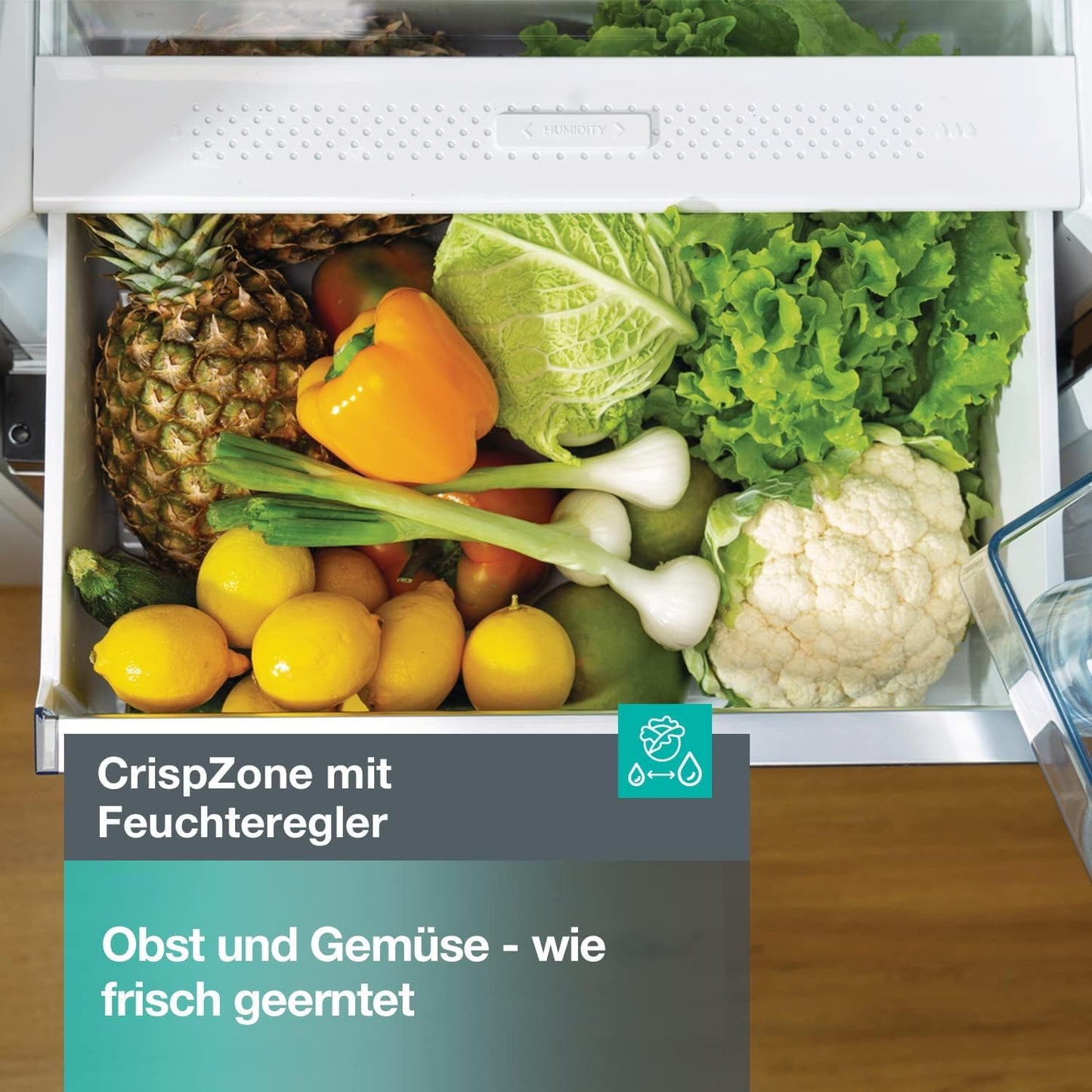 Gorenje N 619EAW4 Fridge-Freezer Combination, LED Display, 186 cm, 300 L, NoFrostPlus, Vegetable Compartment with Moisture Control, FastFreeze, White