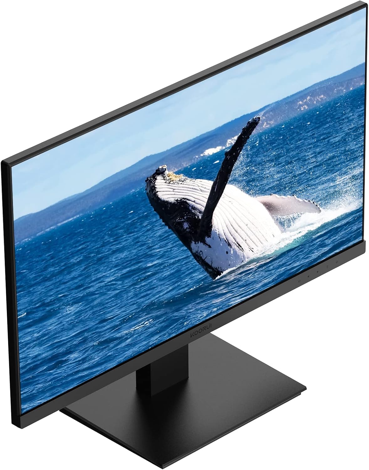 KOORUI Gaming Monitor 27 Zoll, Full HD Rahmenlos Bildschirm 165Hz Adaptive Sync (1ms, VA-Panel, Eye-Care, 1920 x 1080, 2xHDMI 2.0, & DisplayPort 1.4, VESA 75x75mm, DCI-P3 90%)