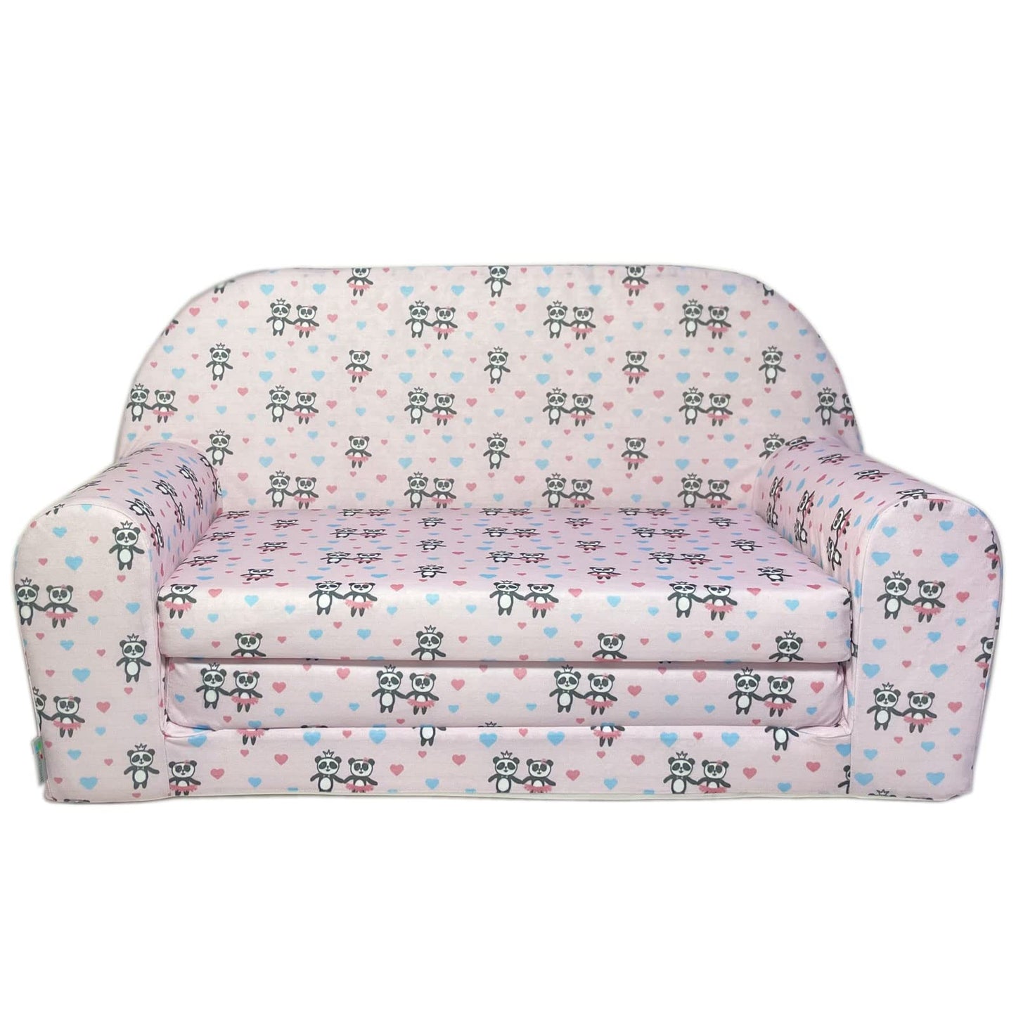 FORTISLINE Children's Sofa Mini Foldable 40 x 78 x 45 cm - Children's Sofa for Children 2-in-1 - Children's Couch Foldable - Foam Sofa Bed - Removable Cover - Many Designs