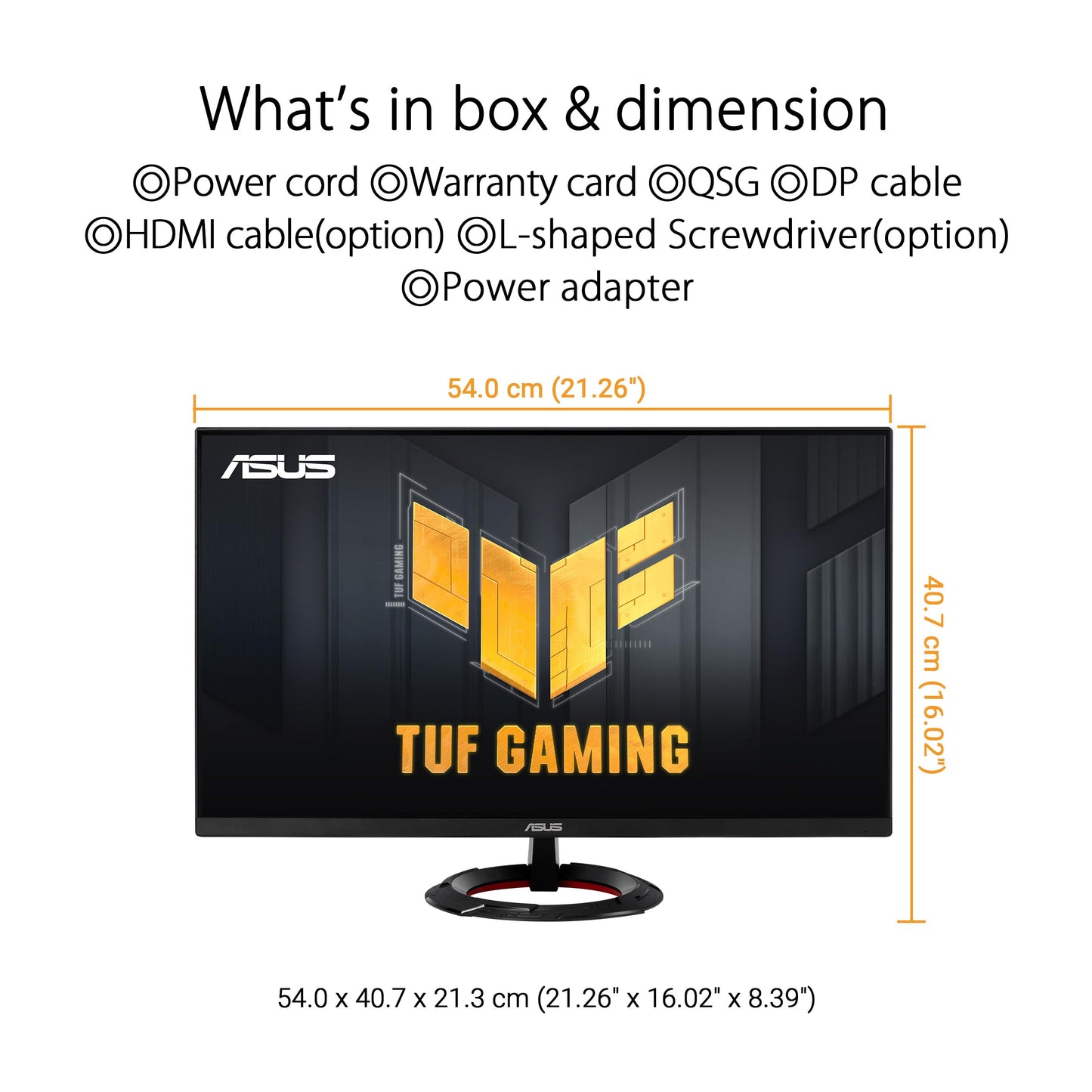 ASUS TUF Gaming VG259Q3A - 25 Zoll Full HD Monitor - 180 Hz, 1ms GtG, FreeSync, Adaptive Sync, ELMB, GameFast Input - Fast-IPS Panel, 16:9, 1920x1080, DisplayPort, HDMI, Speaker