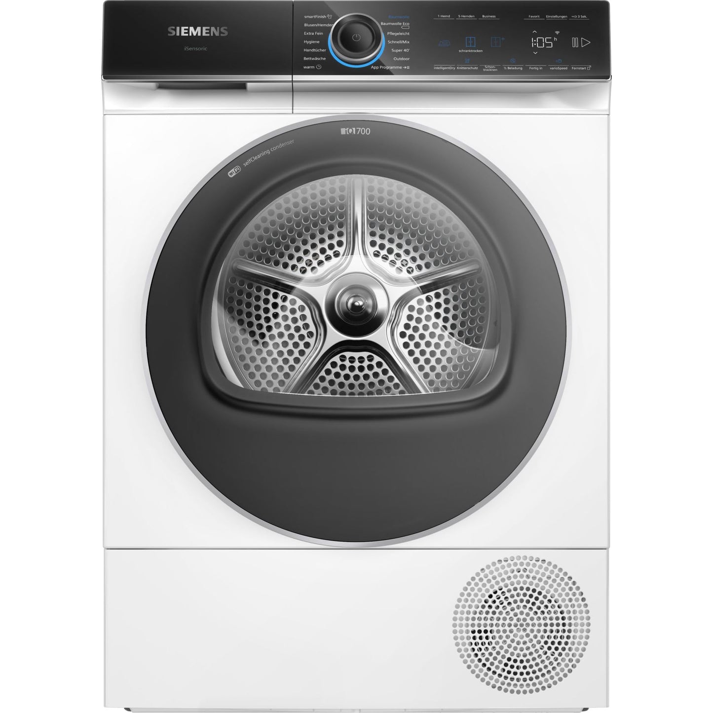 Siemens WQ35G2D00 iQ500 Wärmepumpentrockner für 8 kg Wäsche, 176 kWh pro Jahr, speedPack, autoDry, Outdoor-Programm