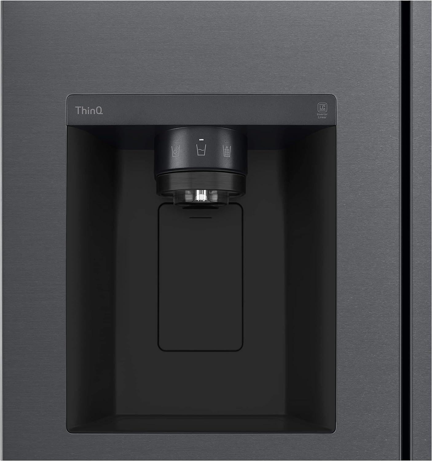 LG GSLC40PYPE Side-by-Side Kühlschrank ǀ Smart Inverter Compressor ǀ Eis- und Wasserspenderǀ Total No Frost Technologie ǀ EEK E ǀ 638 L