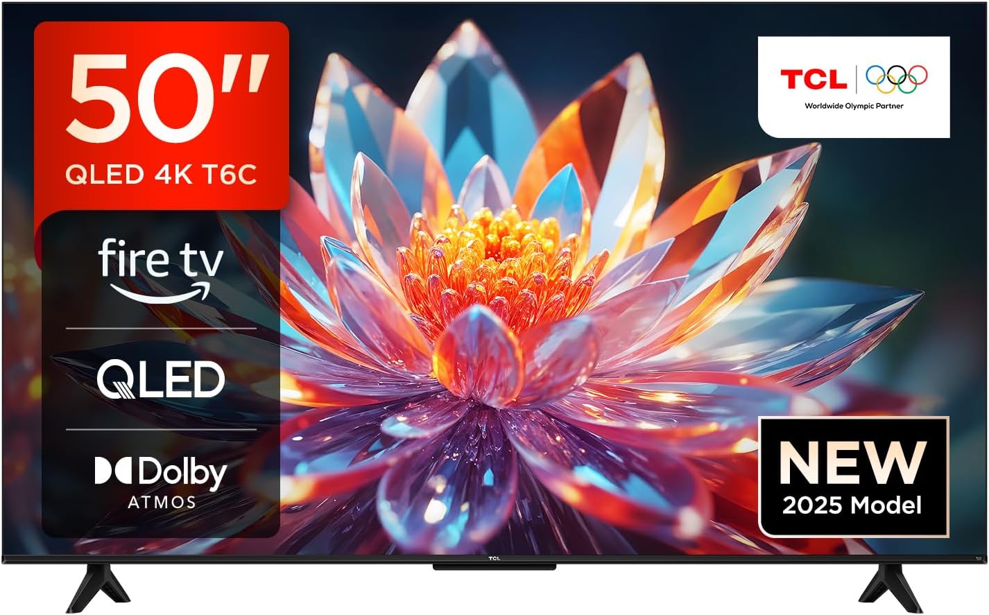 TCL 50PF650 50-Zoll 4K Ultra HD, HDR TV, Smart LED Fire TV (Dolby Vision, Dolby Atmos, DTS, HDR 10, Alexa integriert, Airplay2, Miracast)