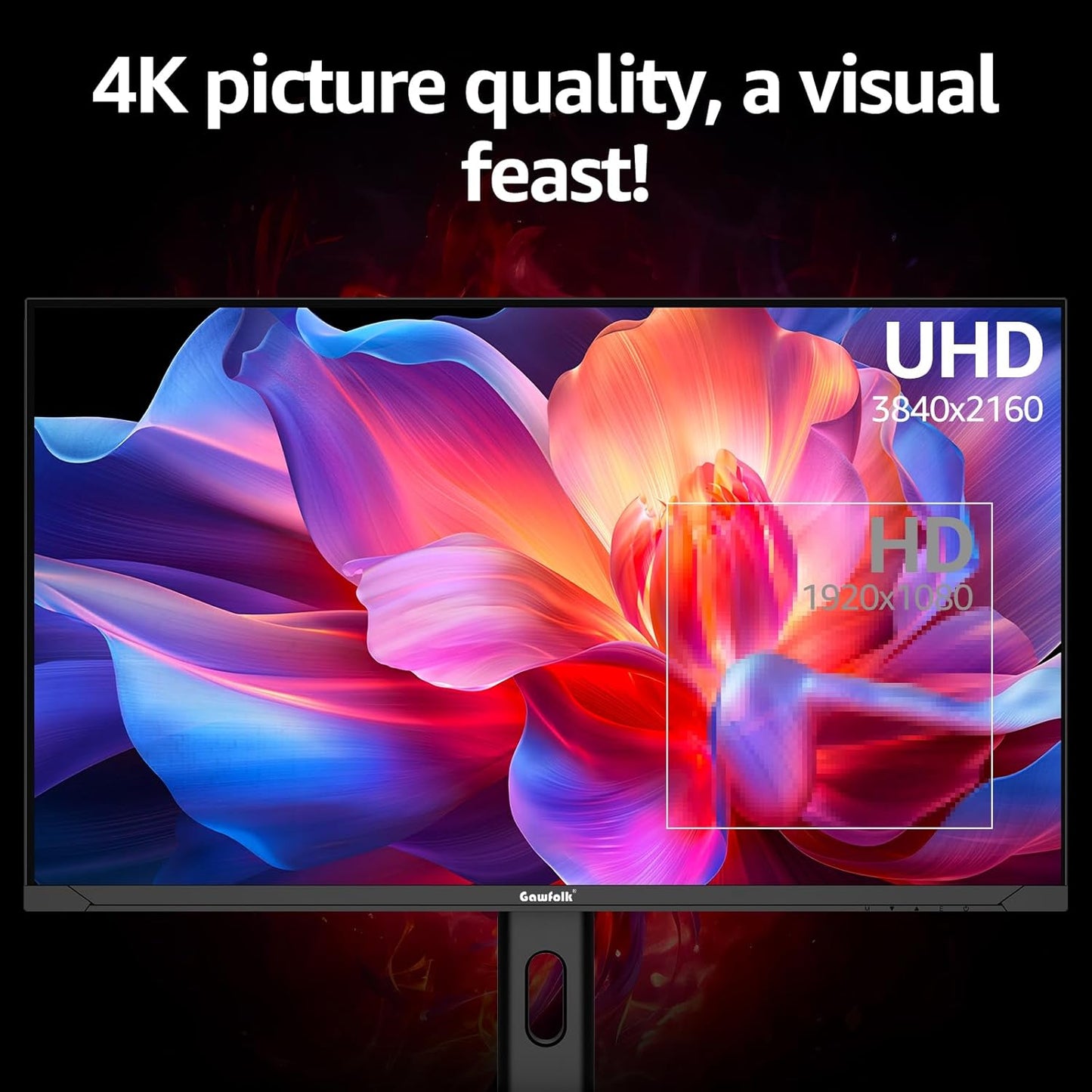 Gawfolk 32 Zoll Curved Gaming Monitor 180HZ / 165Hz / 144hz PC Bildschirm Full HD 1080P, Rahmenloses 1800R Gebogenes Computerbildschirm mit FreeSync und Eye Care Technologie, unterstützt VESA
