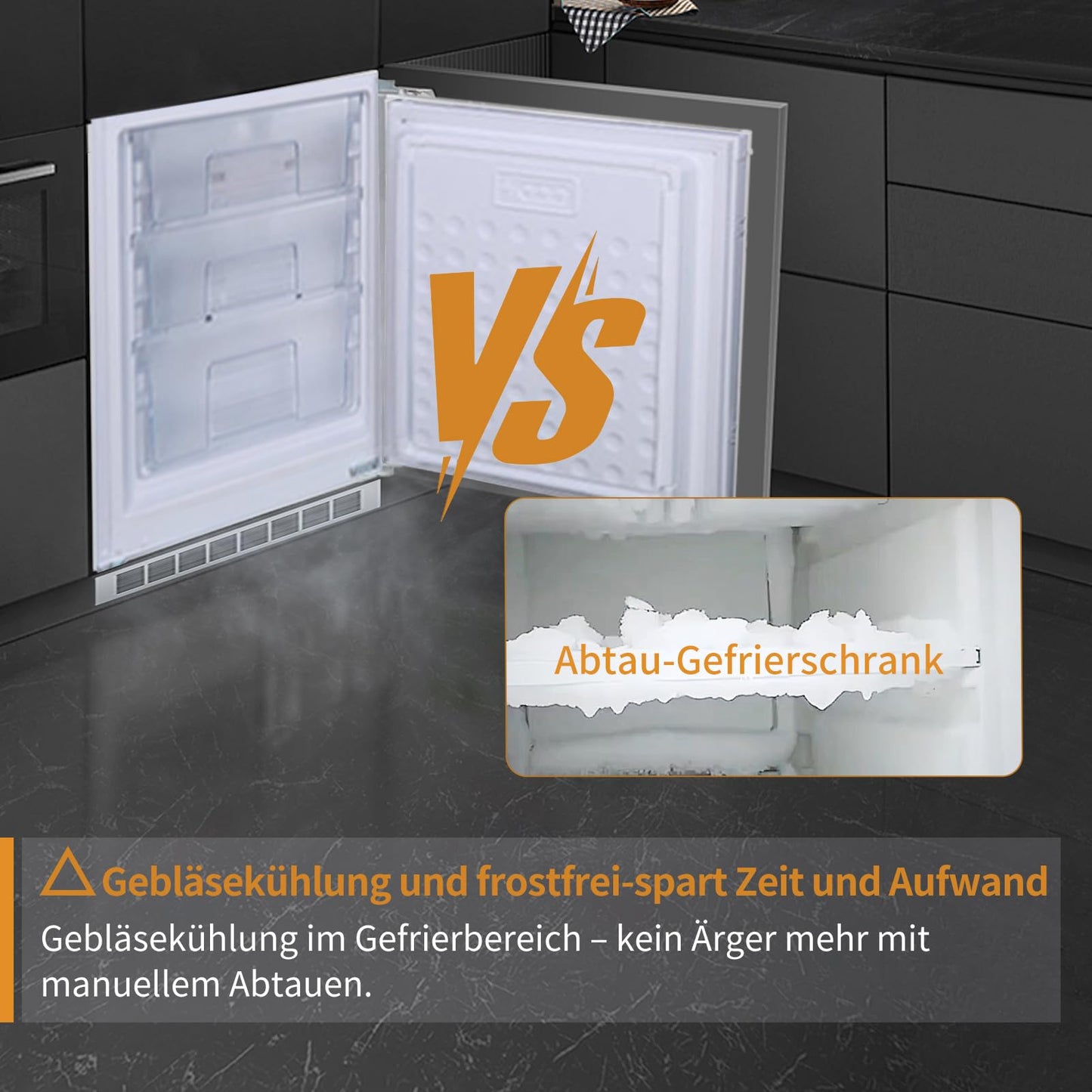 magictec Einbaukühlschrank mit Gefrierfach | 177 cm | 248L (186L/62L) | No Frost | Kühl-Gefrierkombination mit austauschbaren Türscharnieren | Inverterkompressor | Schnellkühlung | Geräuscharm