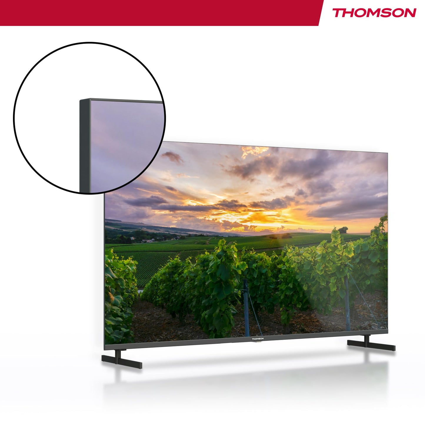 Thomson 43 Zoll (109 cm) 4K Ultra HD Weiß Smart Android TV, Google Assistant, Wi-Fi, Dolby Digital, Bluetooth, Triple-Tuner (Kabel,Satellit,Antenne), HDMI, CI+, A+ Panel – 43UA5S13W