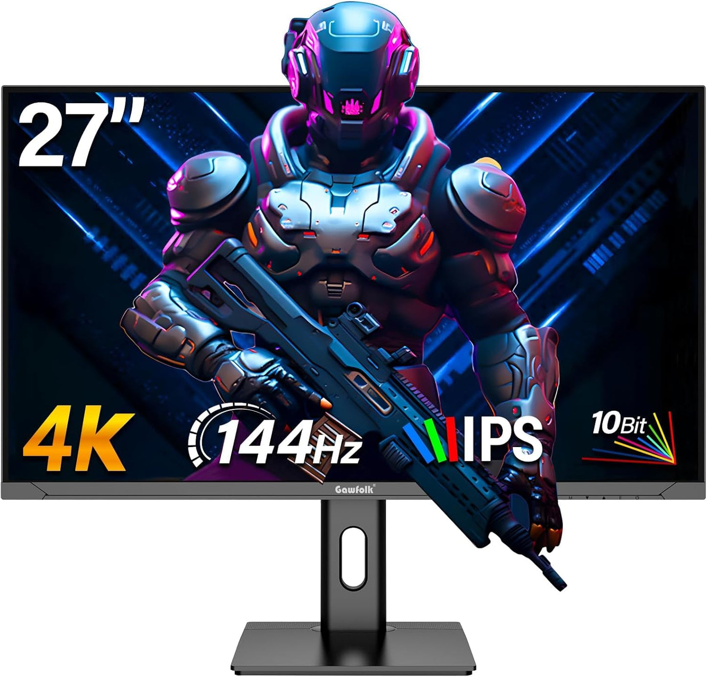 Gawfolk 32 Zoll Curved Gaming Monitor 180HZ / 165Hz / 144hz PC Bildschirm Full HD 1080P, Rahmenloses 1800R Gebogenes Computerbildschirm mit FreeSync und Eye Care Technologie, unterstützt VESA
