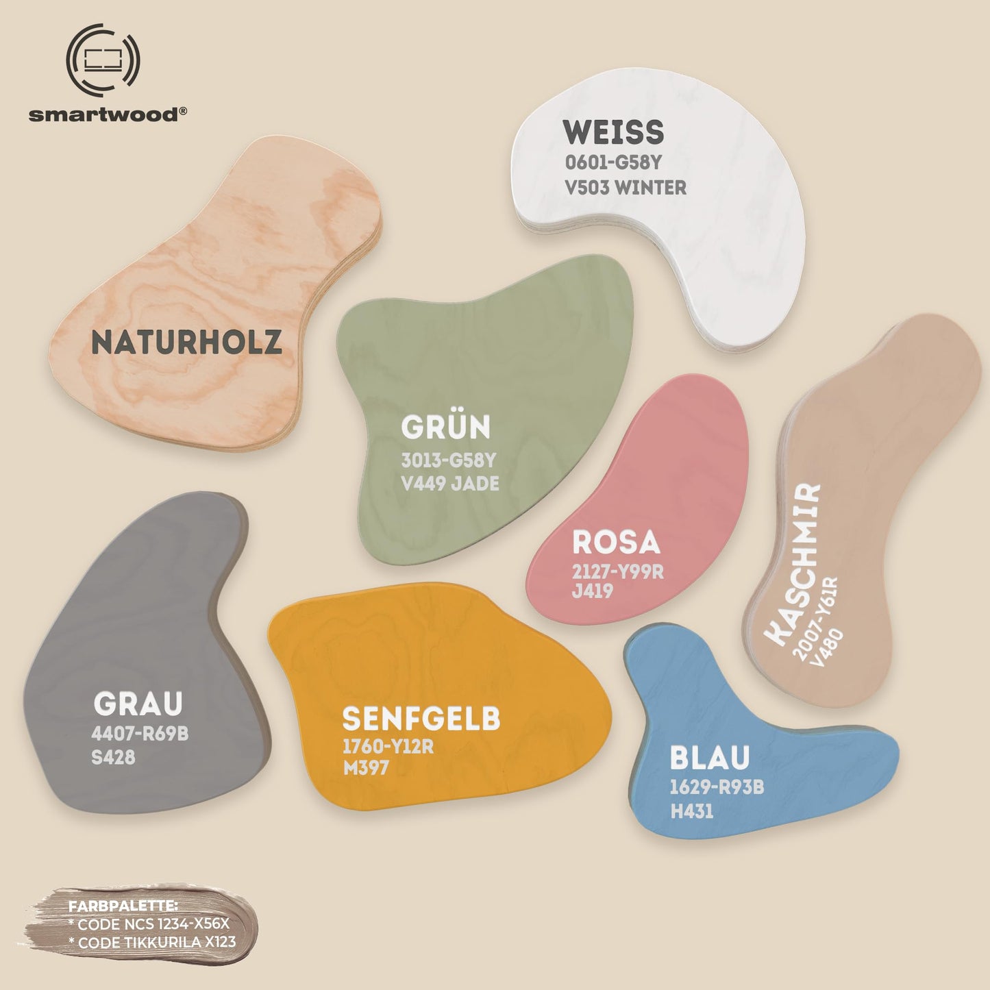 smartwood Montessori Wooden Floor Bed 90 x 200 cm Blue with FSC Certificate TILA 2P with Fall Protection and Slatted Frame Maximum Load 230 kg Easy Assembly