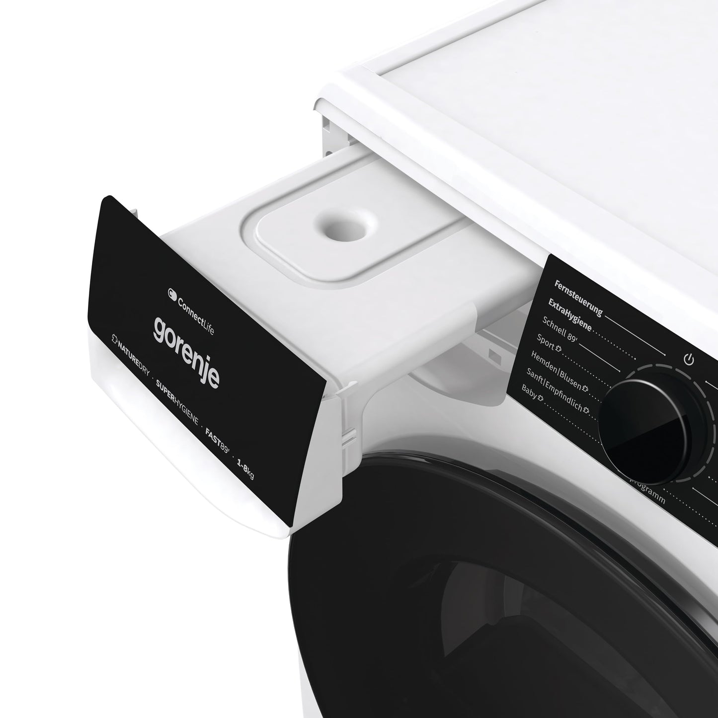 Gorenje DPNE82/GN Trockner/Kondensation mit Wärmepumpe / 8kg / 16 Programme/WIFI/Made in Europe/WaveActive Trommel/TwinAir/Feuchtesensor/Naturedry/LED Display/EEK: A++