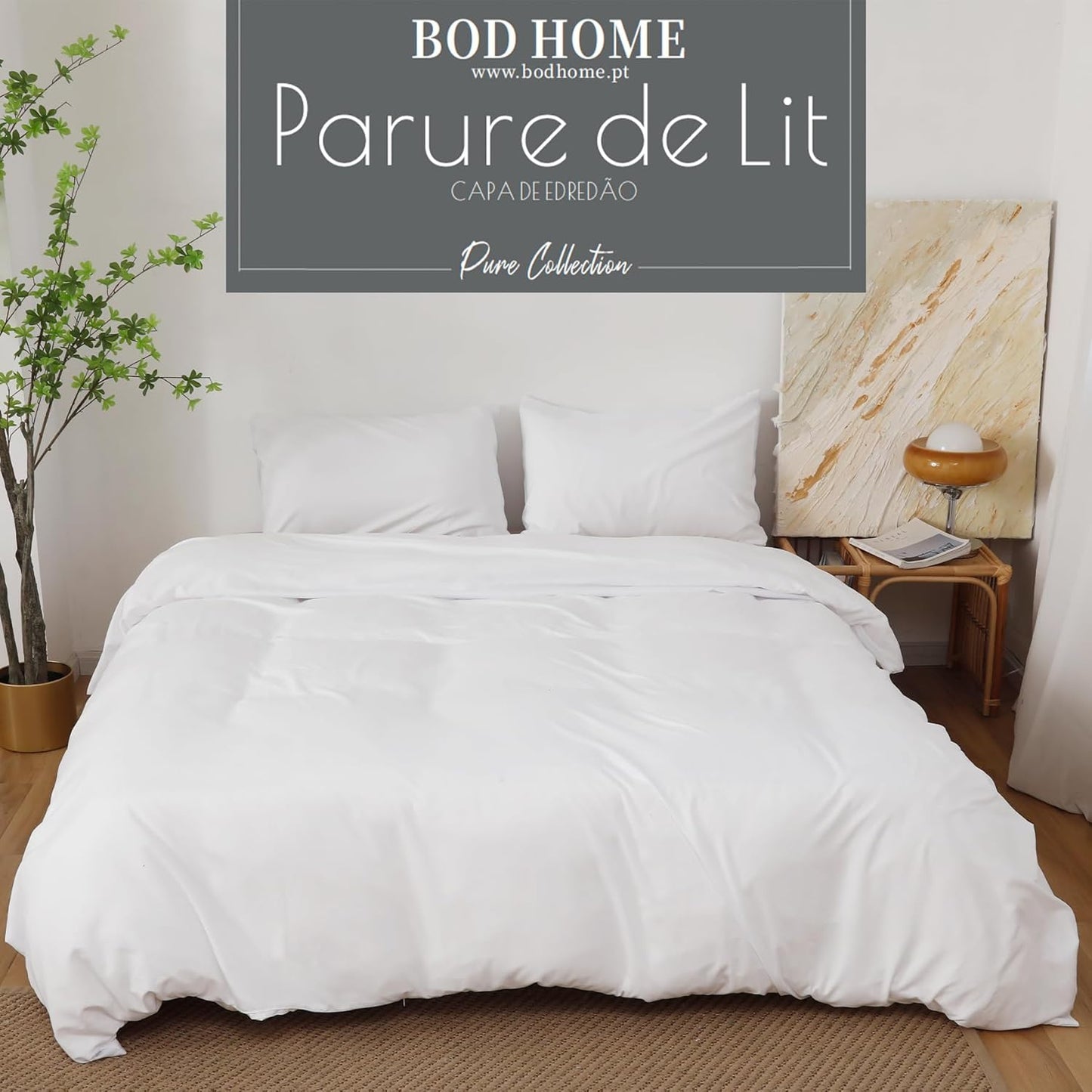 BOD HOME, Duvet & Pillowcase, 100% Polyester, Softness, Bed Linen Set 160 x 220 cm, Pillowcase 50 x 70 cm, Various Designs, Personalise Your Room, Ideal for the Winter Season