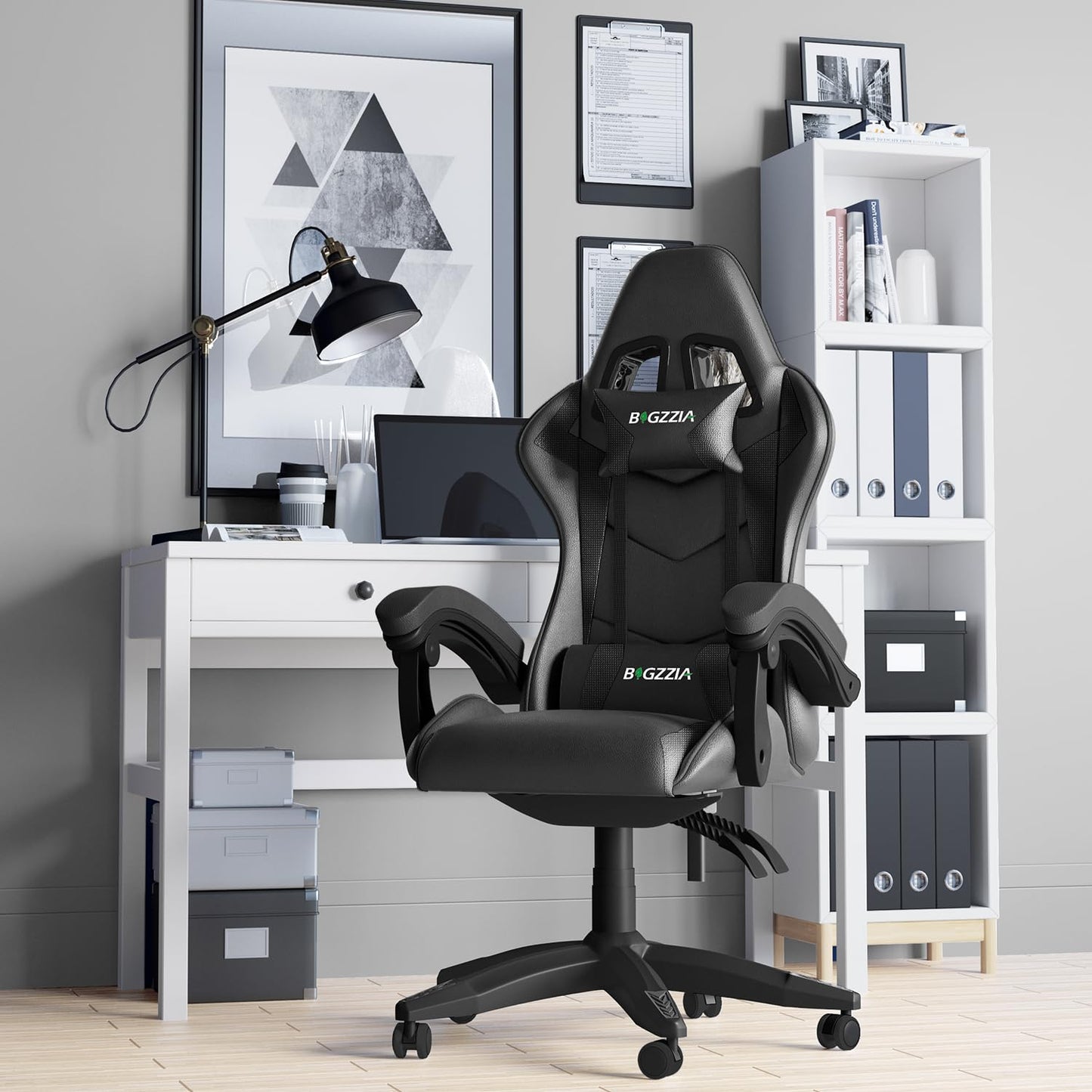 Racingreat Gaming Stuhl, Gamer Stühle, Ergonomisch Gaming Chair, Rückenlehne Einstellbar Pc-Stuhl, 360° Drehbar Gaming Sessel, Atmungsaktiver Bürostuhl für Jugendliche Jungen Mädchen Erwachsene Rosa