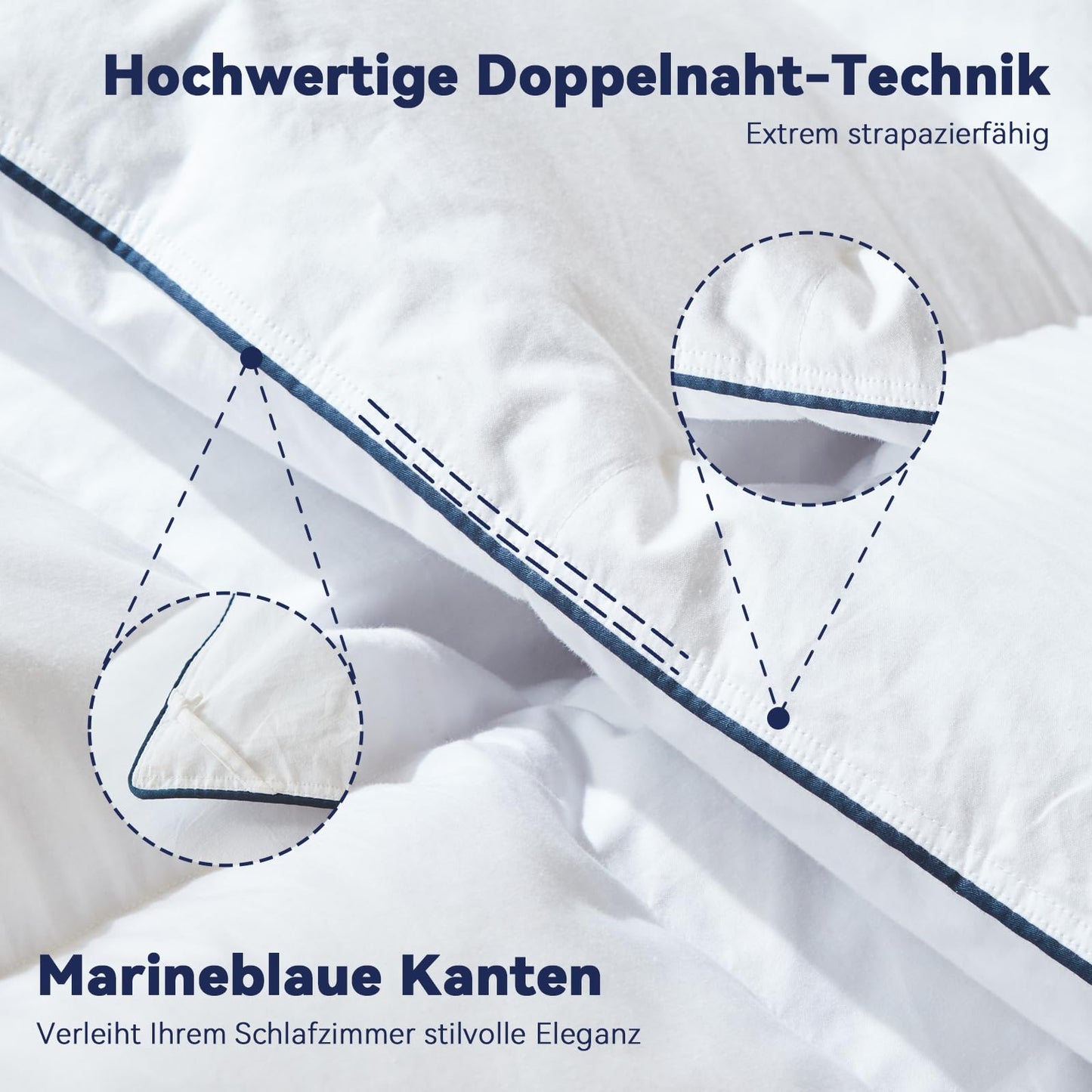 Premium Down Duvet 135 x 200 cm Summer Duvet, Lightweight Summer Duvet 135 x 200 cm with Premium Goose Down and Feathers, 100% Silent Organic Cotton, Oeko-Tex 100, Down Pass, RDS Certified