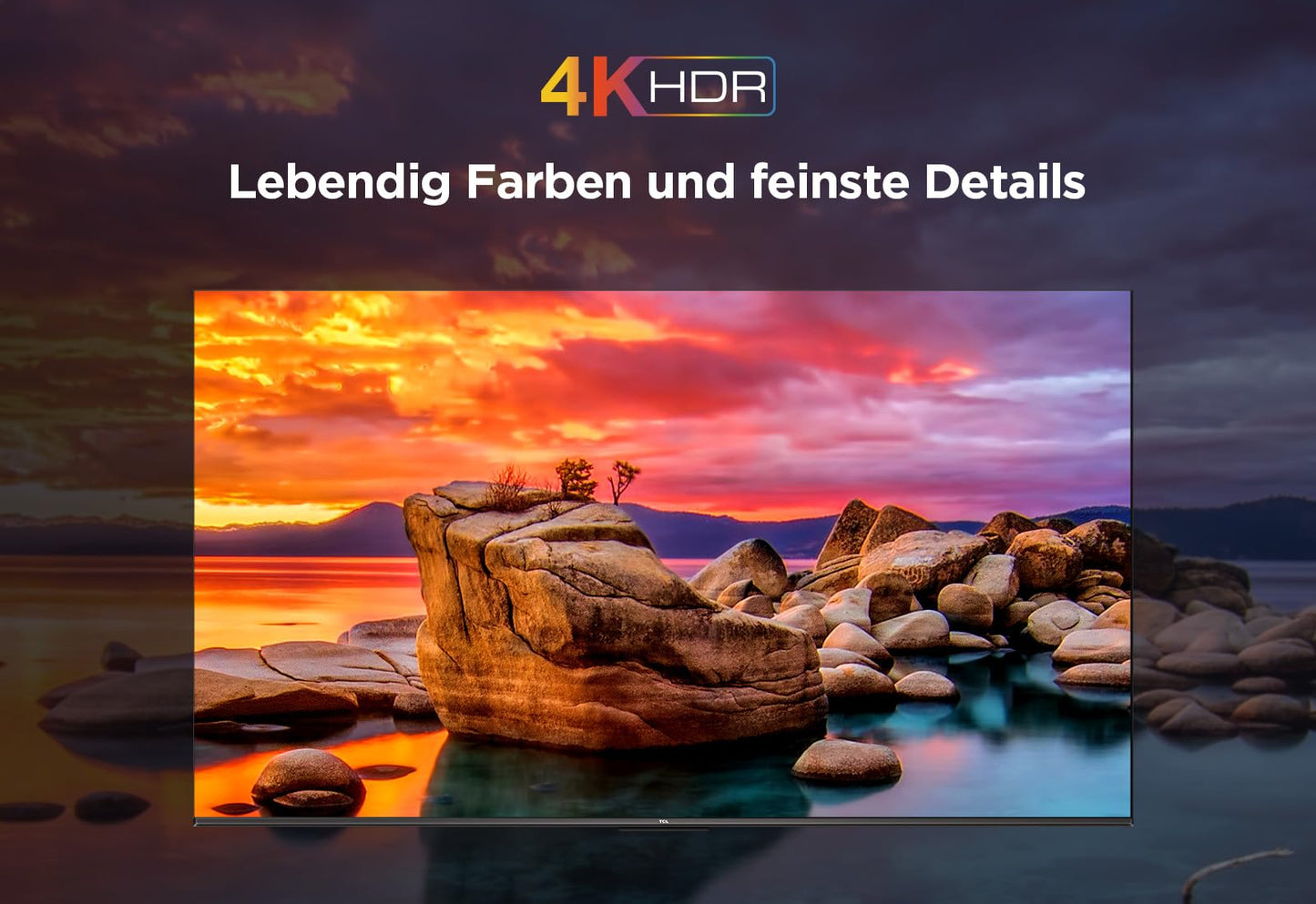 TCL 50V6C 50 Zoll Direct LED TV, 4K HDR Fernseher, Smart TV mithilfe von Google TV (Dolby Audio, Motion Clarity, Kompatibel mit Google Assistant & Alexa)