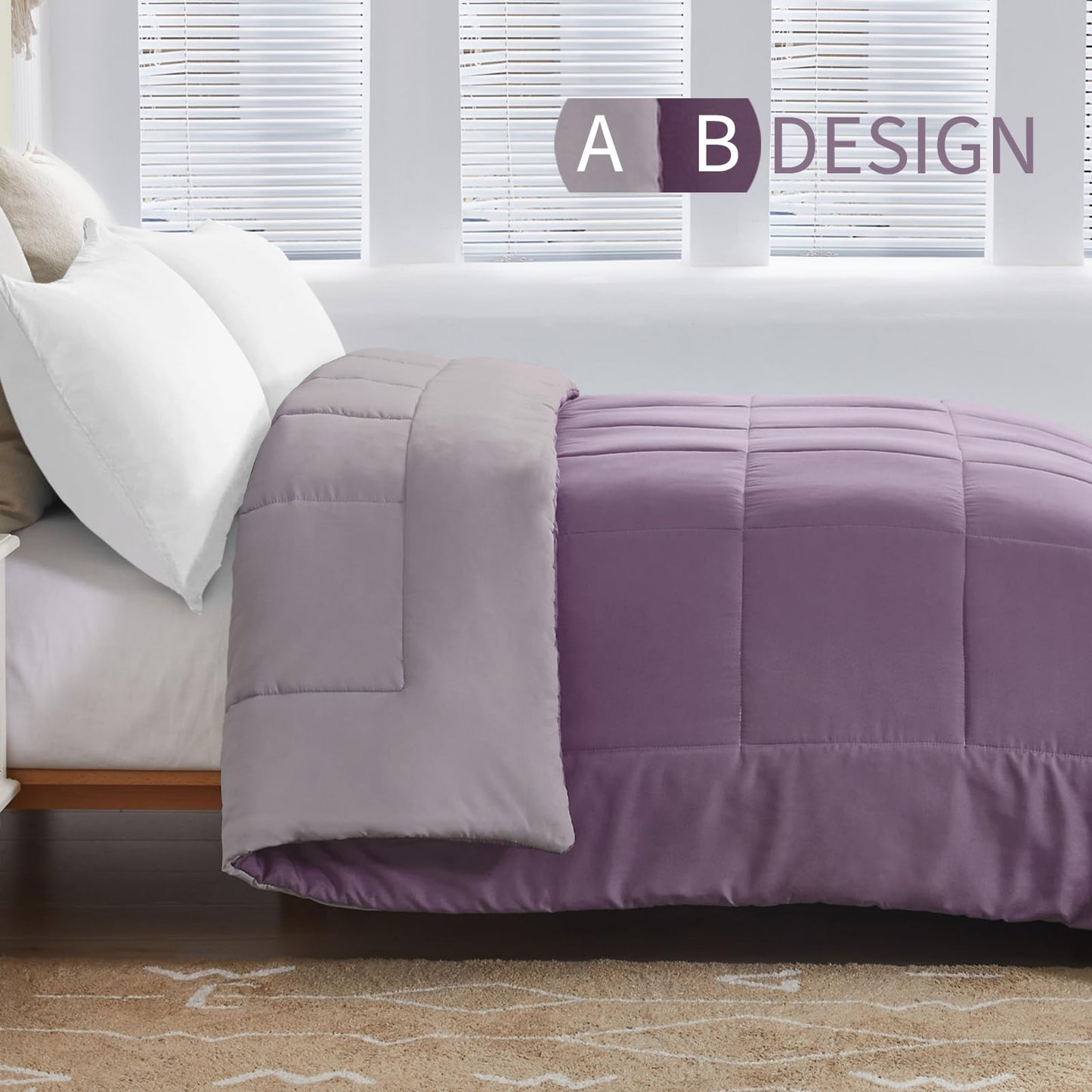 Exclusivo Mezcla 4-Season Duvet 155 x 220 cm, Warm and Light Sleeping Blanket without Cover, Turquoise/Aqua