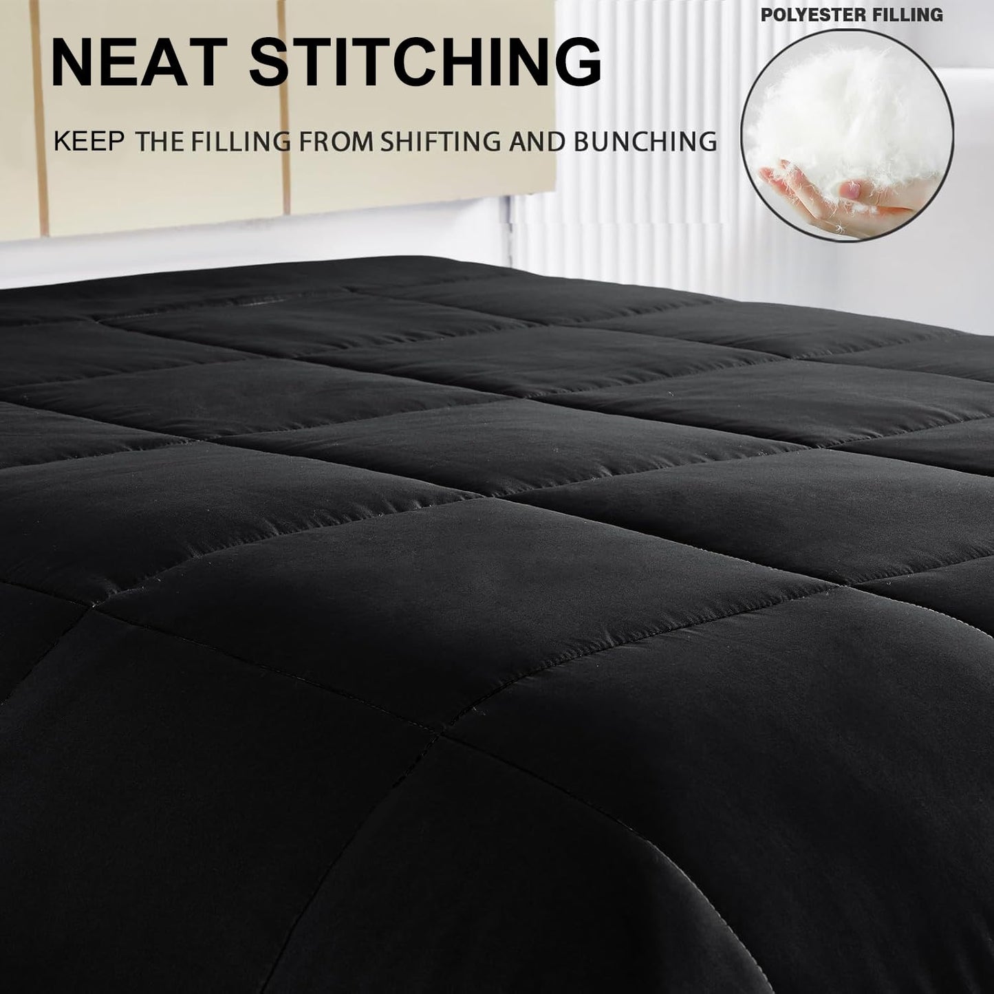 Exclusivo Mezcla 4-Season Duvet 155 x 220 cm, Warm and Light Sleeping Blanket without Cover, Turquoise/Aqua