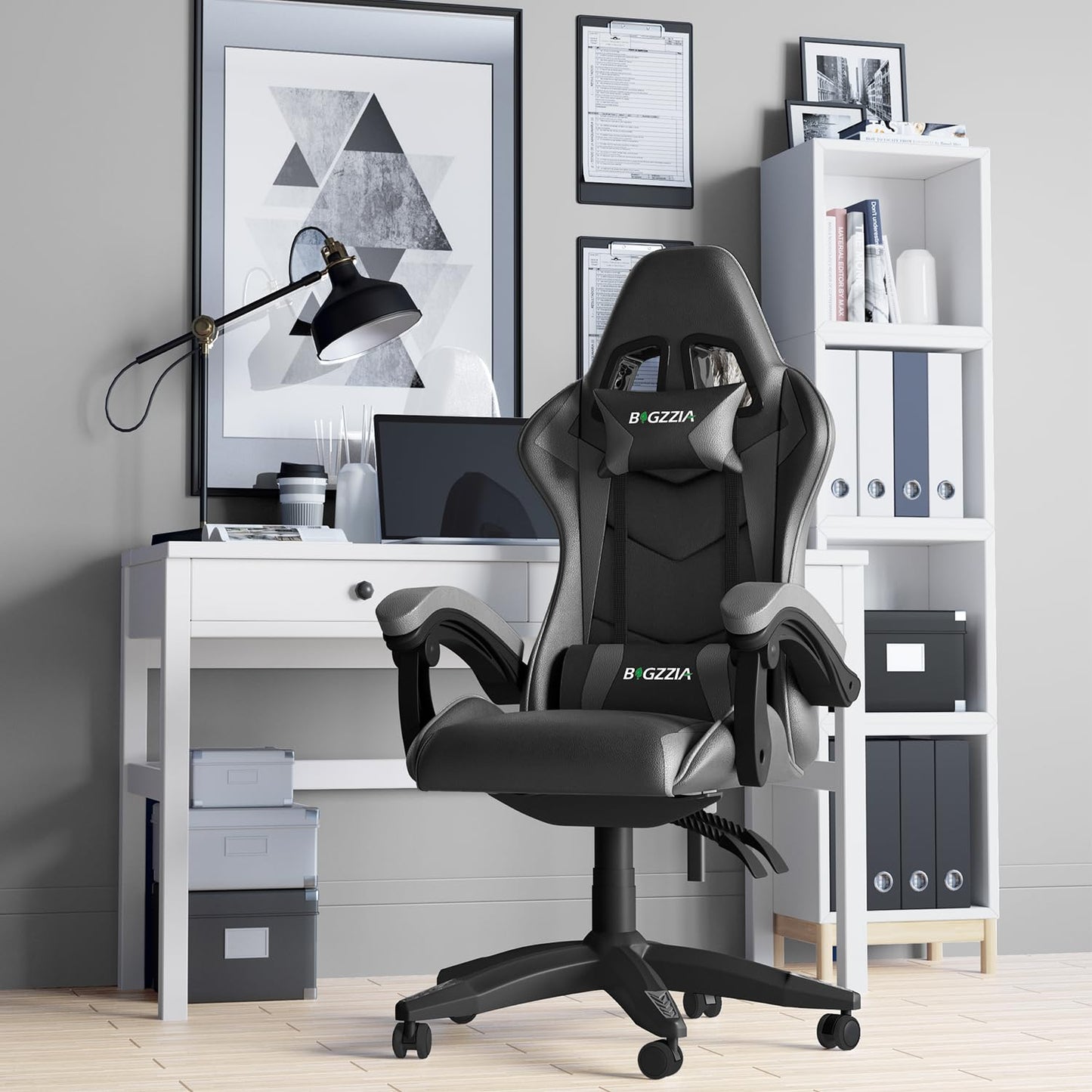 Racingreat Gaming Stuhl, Gamer Stühle, Ergonomisch Gaming Chair, Rückenlehne Einstellbar Pc-Stuhl, 360° Drehbar Gaming Sessel, Atmungsaktiver Bürostuhl für Jugendliche Jungen Mädchen Erwachsene Rosa