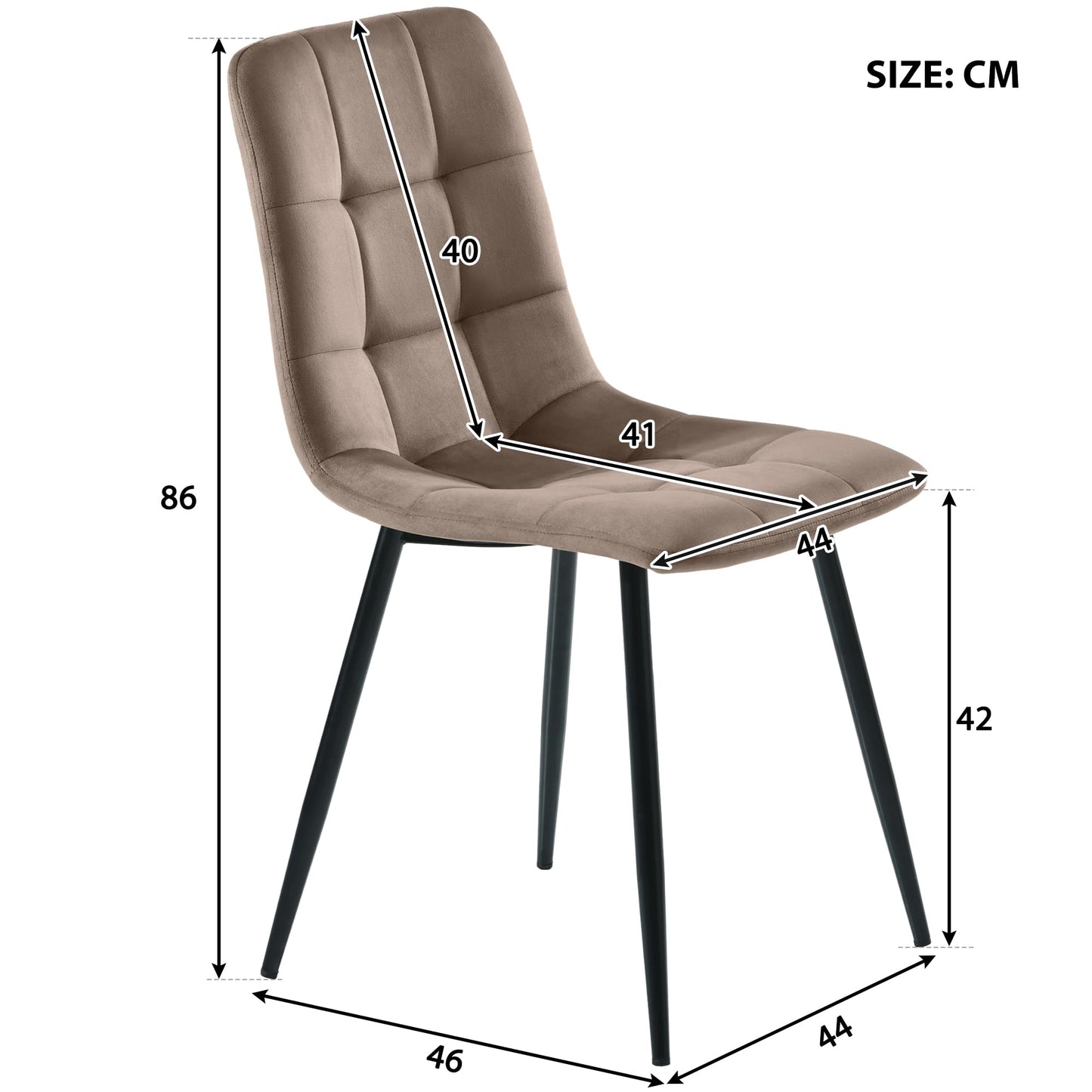 Gegtuon Esstisch mit 4 Stühlen für 4 Personen 140x80 cm, 5 teilig Tisch Rechteckig für Küche, Modern Küchentisch mit Schwarz Tischbeine, Essgruppe für Esszimmer Wohnzimmer, Leinen, Dunkelgrau