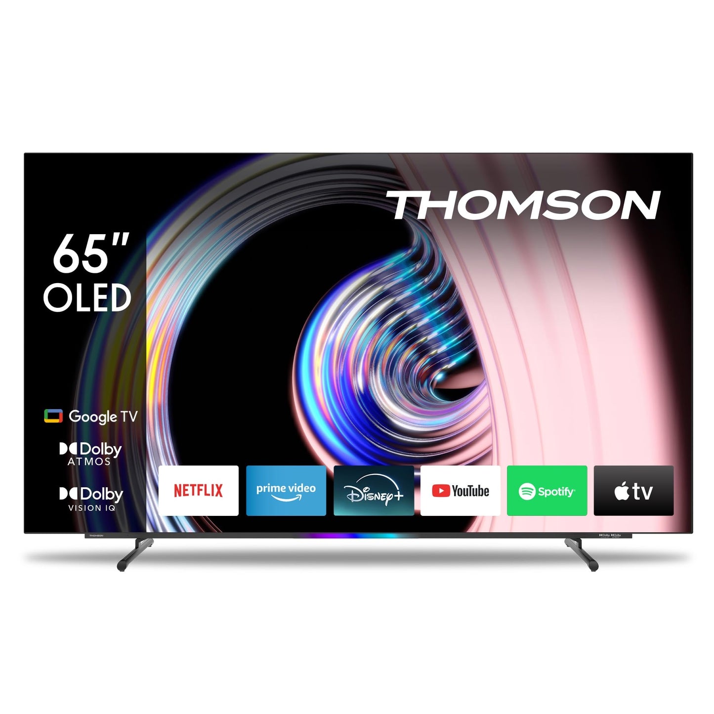 THOMSON 55QG6C14 QLED Plus Google Smart TV, Wi-Fi, Dolby Audio, Built-in Front Speaker, Bluetooth 5.1, Triple Tuner (Cable/Satellite/Antenna), HDMI, CI+, A+ Panel