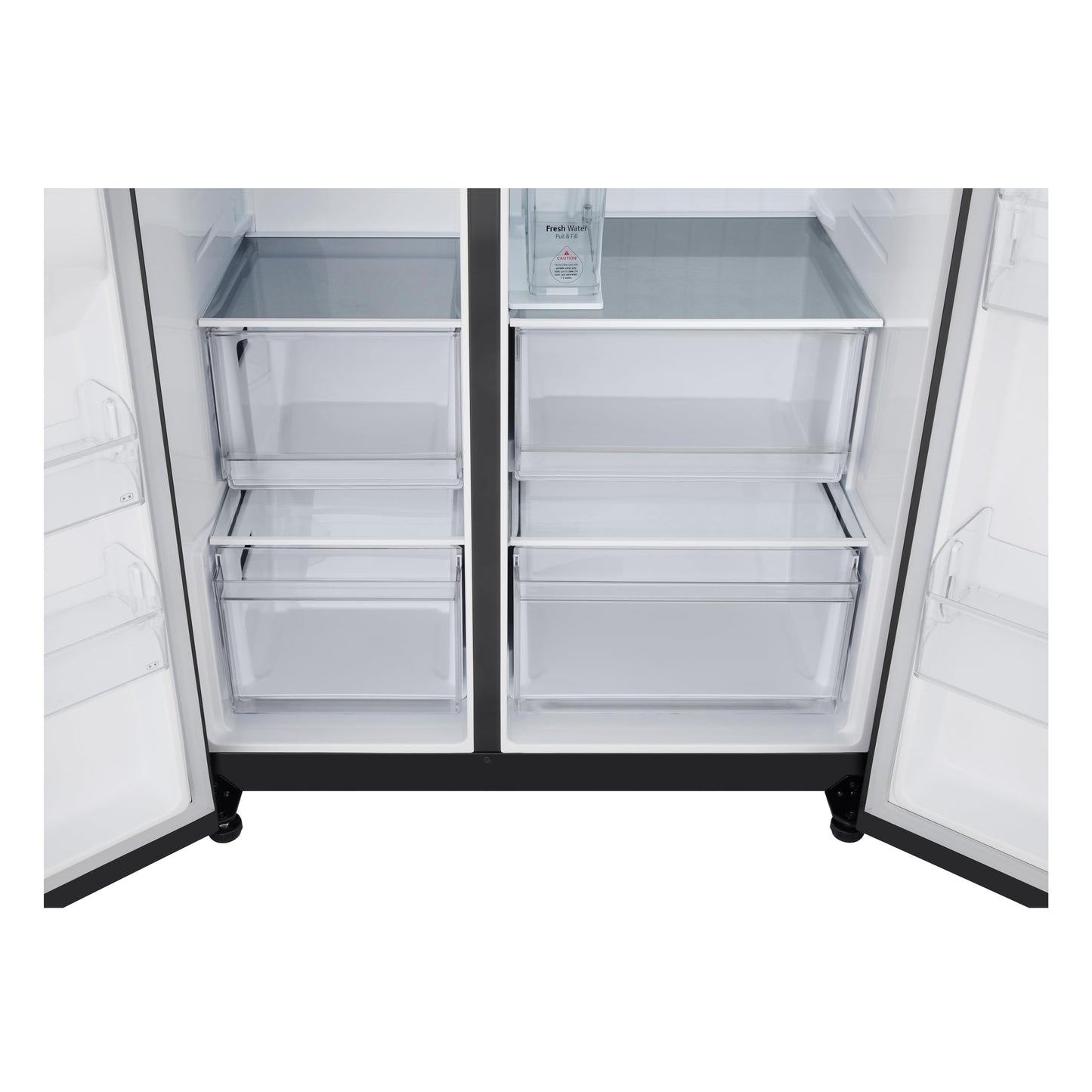 LG GSLC40PYPE Side-by-Side Kühlschrank ǀ Smart Inverter Compressor ǀ Eis- und Wasserspenderǀ Total No Frost Technologie ǀ EEK E ǀ 638 L