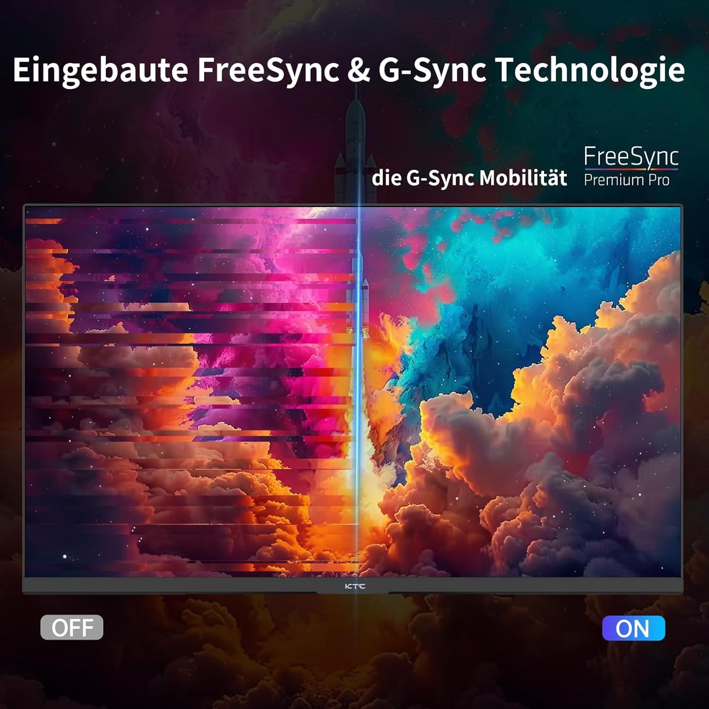 KTC 32 Zoll Monitor Curved 1000R, 2K WQHD (2560x1440p) 240Hz Gaming Monitor, 1ms, Adaptive Sync, 122% sRGB, 4000:1 Kontrast, 2 x DP 1.4 (240Hz), 2 x HDMI 2.0 (144Hz), Unterstützung von Tilt und VESA