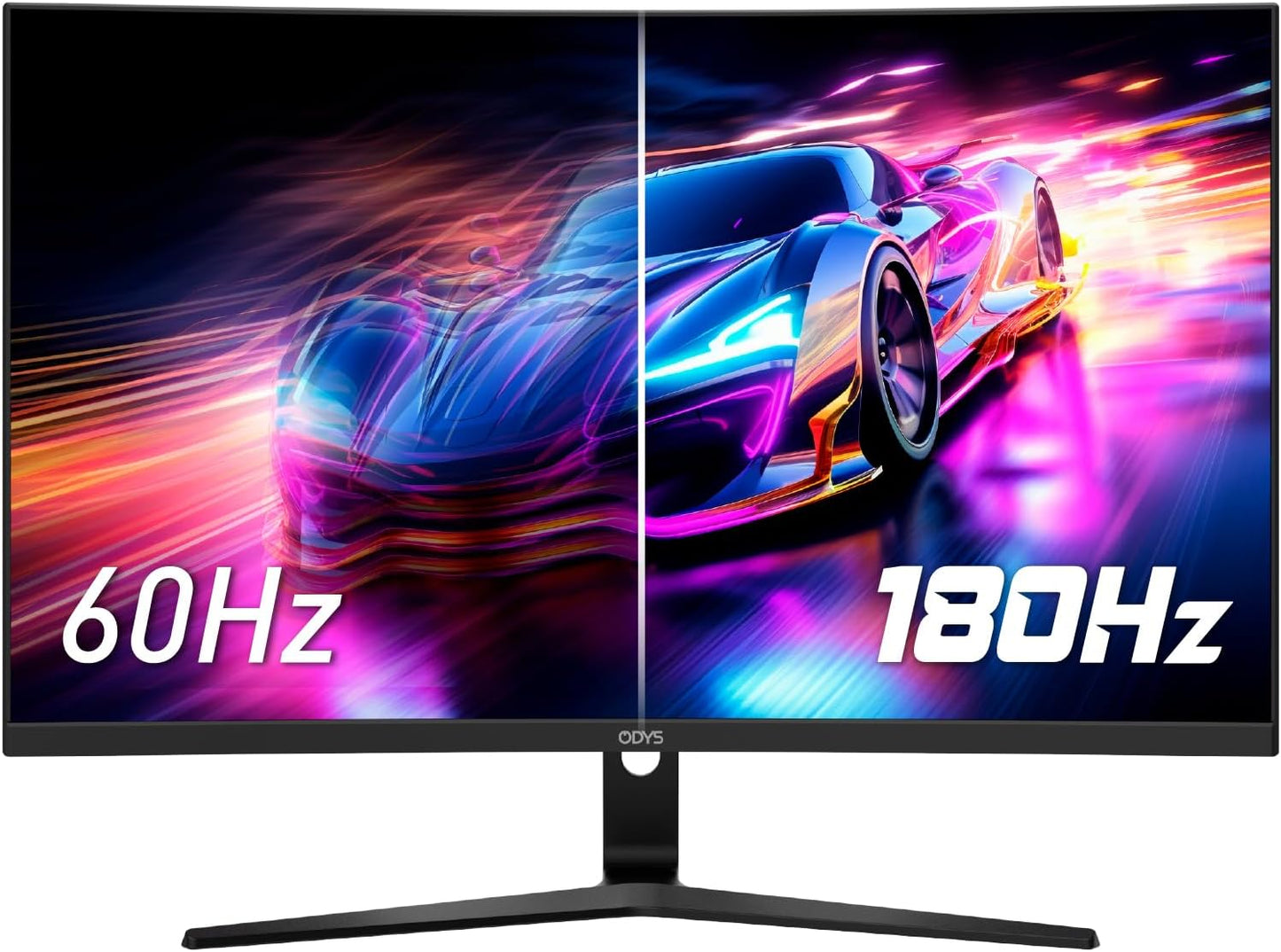 ODYS i27-Q-180-27 Inch Gaming Monitor (69 cm Screen, WQHD, 2,560 x 1,440 Pixels, 180 Hz, 1ms Response Time (MPRT), Fast IPS Panel, 120% sRGB, FreeSync, 2x HDMI, 2x Display Port)