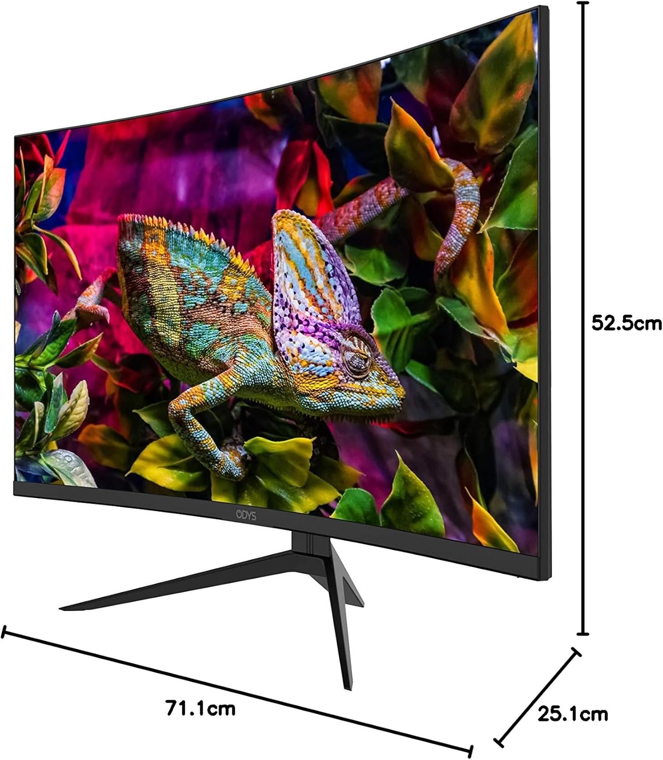 ODYS i27-Q-180-27 Inch Gaming Monitor (69 cm Screen, WQHD, 2,560 x 1,440 Pixels, 180 Hz, 1ms Response Time (MPRT), Fast IPS Panel, 120% sRGB, FreeSync, 2x HDMI, 2x Display Port)